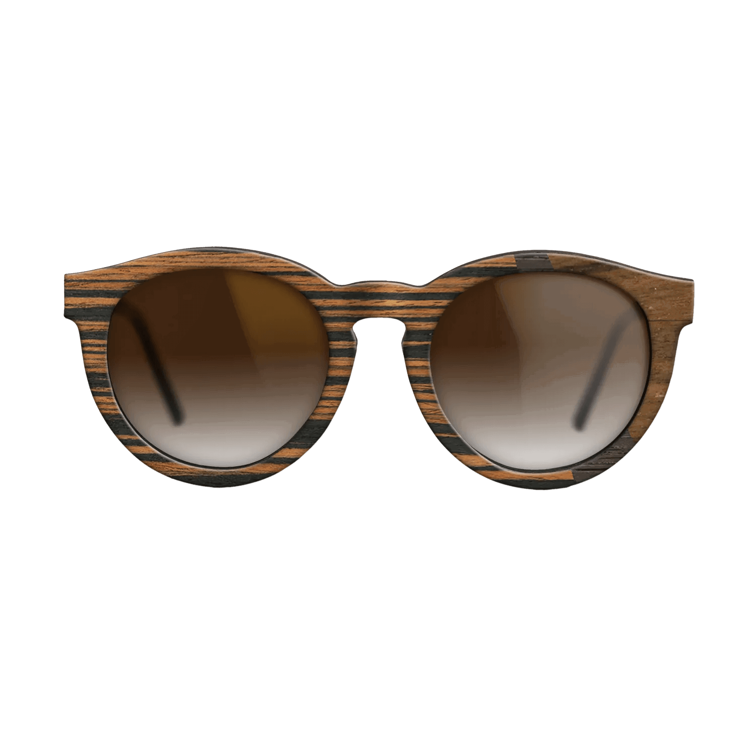 Italian Ebony,Fumed Oak,Ziricote Light Quartered: Angle Cut - The Rebel - Round - SIRIS wood optic