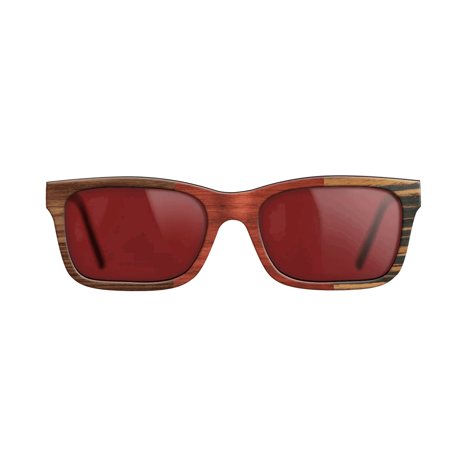Italian Ebony,Kingwood,Poplar Dyed: Red: Patch - The Sage - Rectangle - 863 - SIRIS wood optic