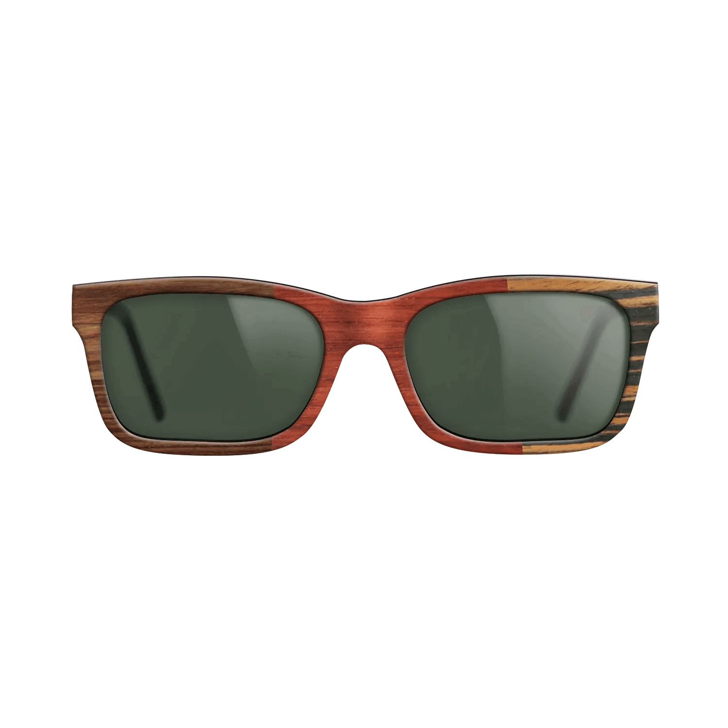 Italian Ebony,Kingwood,Poplar Dyed: Red: Patch - The Sage - Rectangle - 863 - SIRIS wood optic