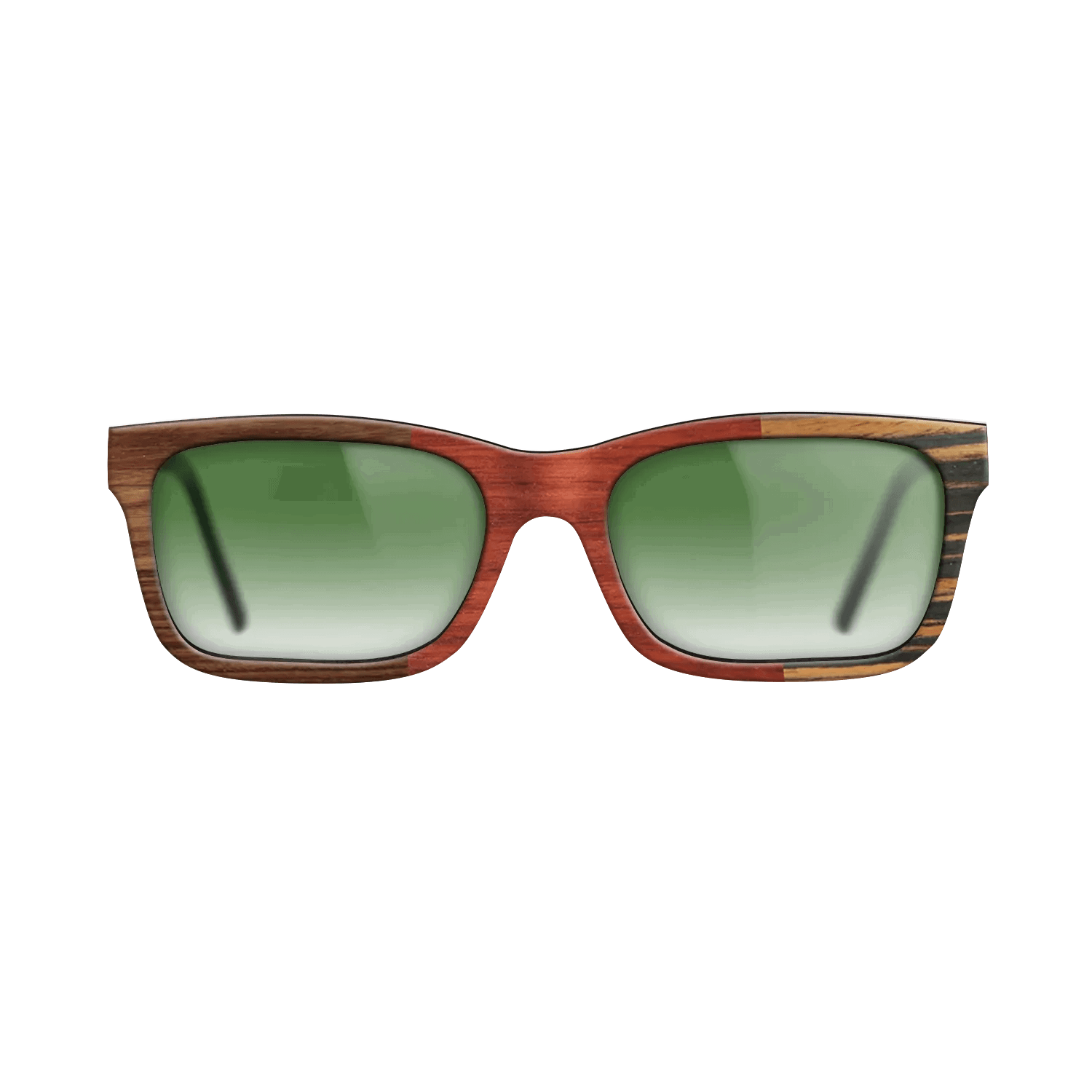 Italian Ebony,Kingwood,Poplar Dyed: Red: Patch - The Sage - Rectangle - 863 - SIRIS wood optic