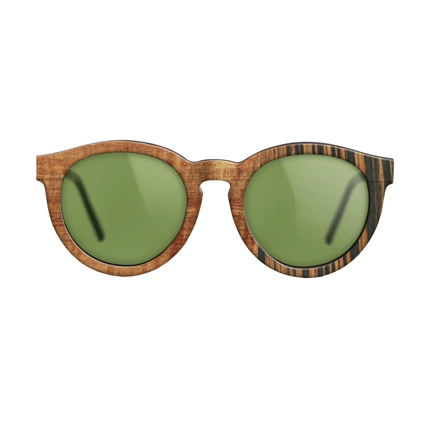 Italian Ebony,Koa,Fumed Oak: Patch - The Rebel - Round - 1721 - SIRIS wood optic