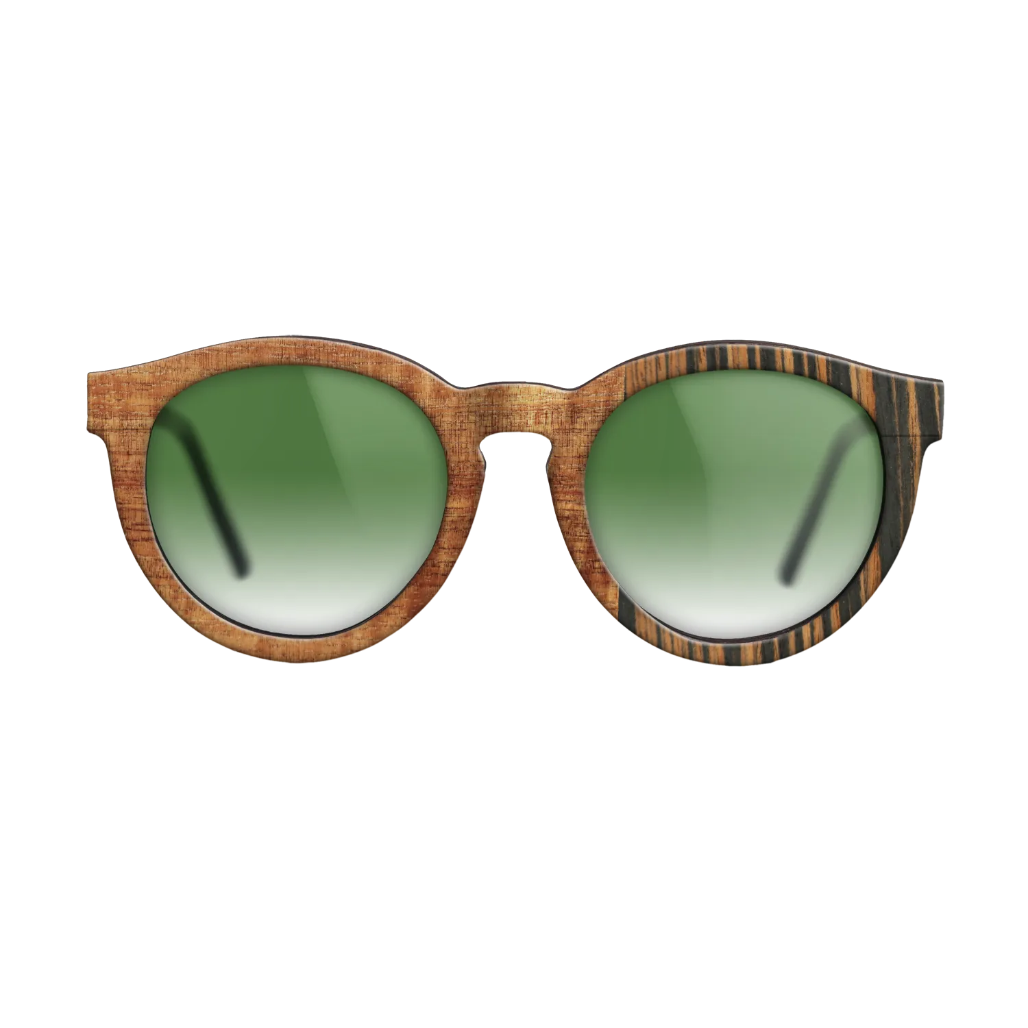 Italian Ebony,Koa,Fumed Oak: Patch - The Rebel - Round - 1721 - SIRIS wood optic
