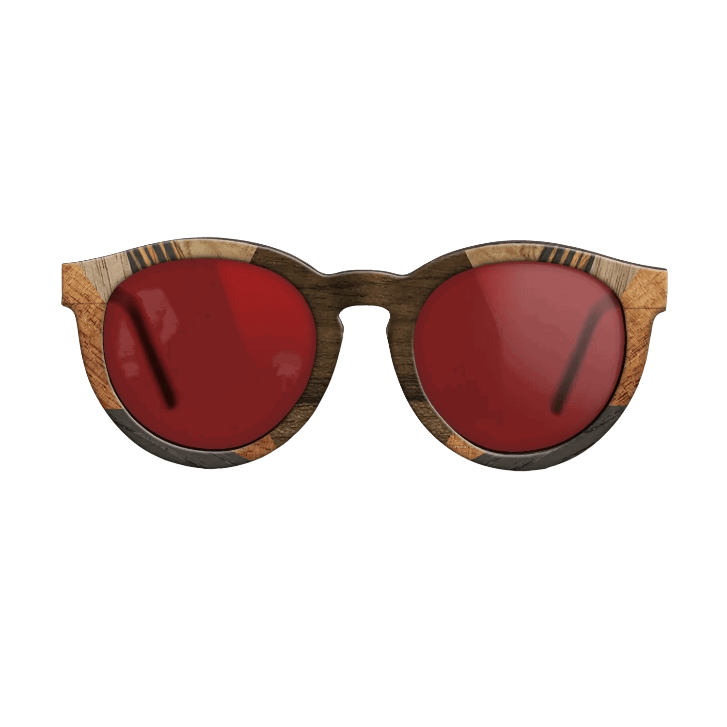 Italian Ebony,Koa,Olive Burl,Walnut: Straight Grain,Ziricote Light Quartered: Recursive - The Rebel - Round - 1526 - SIRIS wood optic