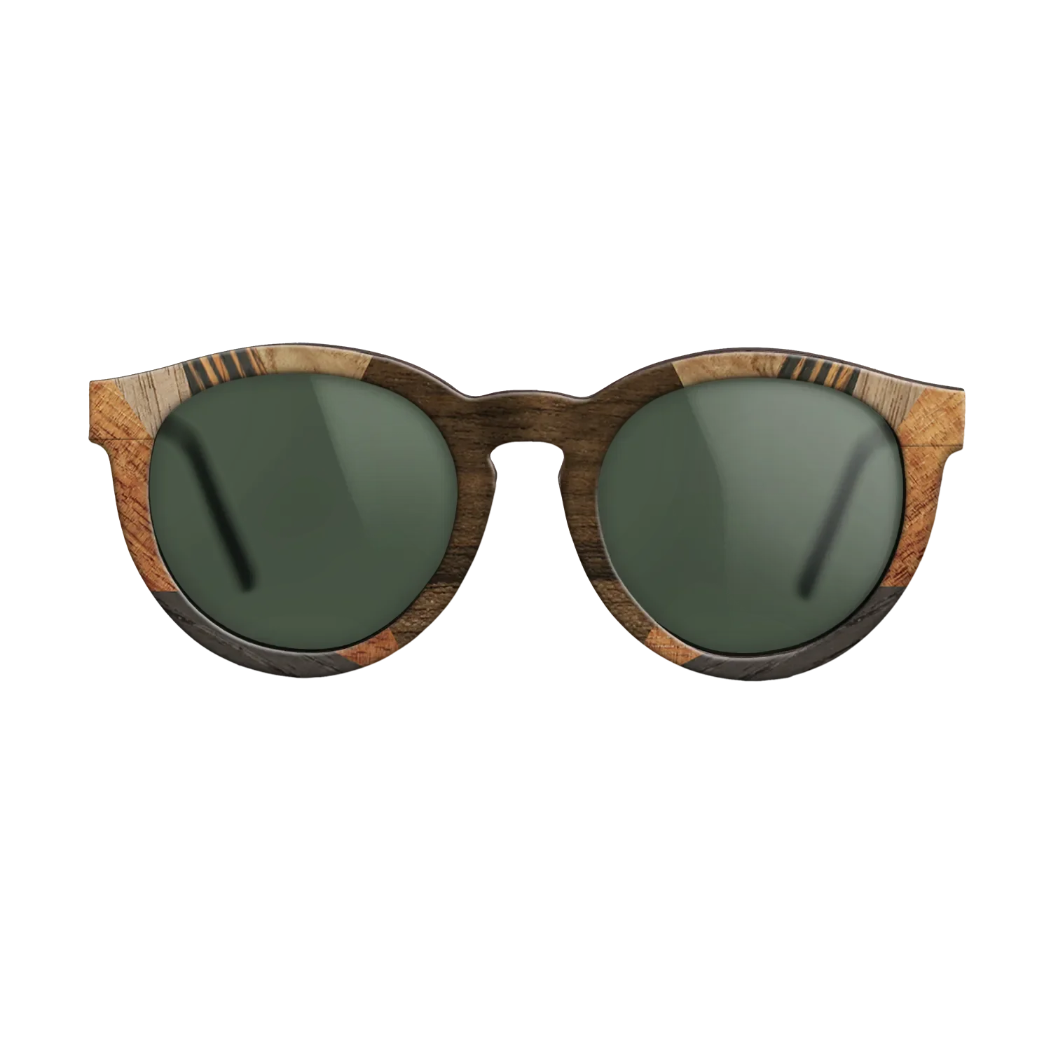 Italian Ebony,Koa,Olive Burl,Walnut: Straight Grain,Ziricote Light Quartered: Recursive - The Rebel - Round - 1526 - SIRIS wood optic