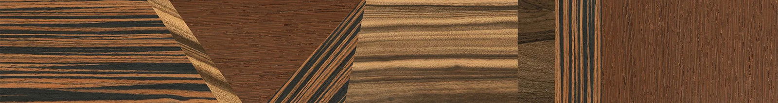 Italian Ebony,Louro Preto,Wenge,Ziricote Dark Quartered: Bauhaus - The Hero - Square - 1484 - SIRIS wood optic