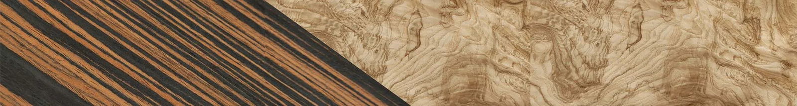 Italian Ebony,Olive Burl: Angle Cut - The Hero - Square - 1743 - SIRIS wood optic