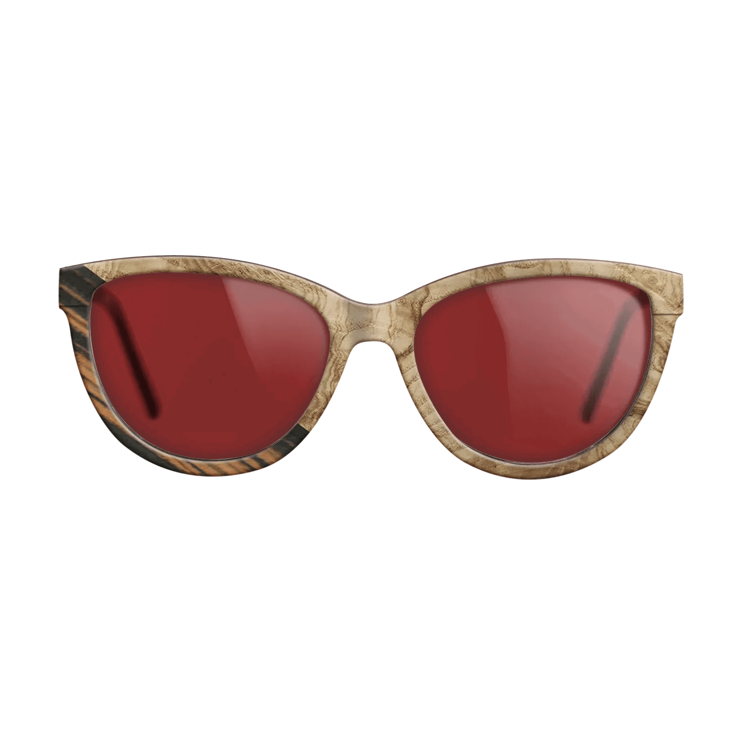 Italian Ebony,Olive Burl: Angle Cut - The Maiden - Cat - 1743 - SIRIS wood optic