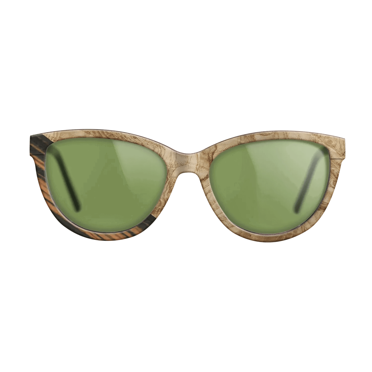 Italian Ebony,Olive Burl: Angle Cut - The Maiden - Cat - 1743 - SIRIS wood optic