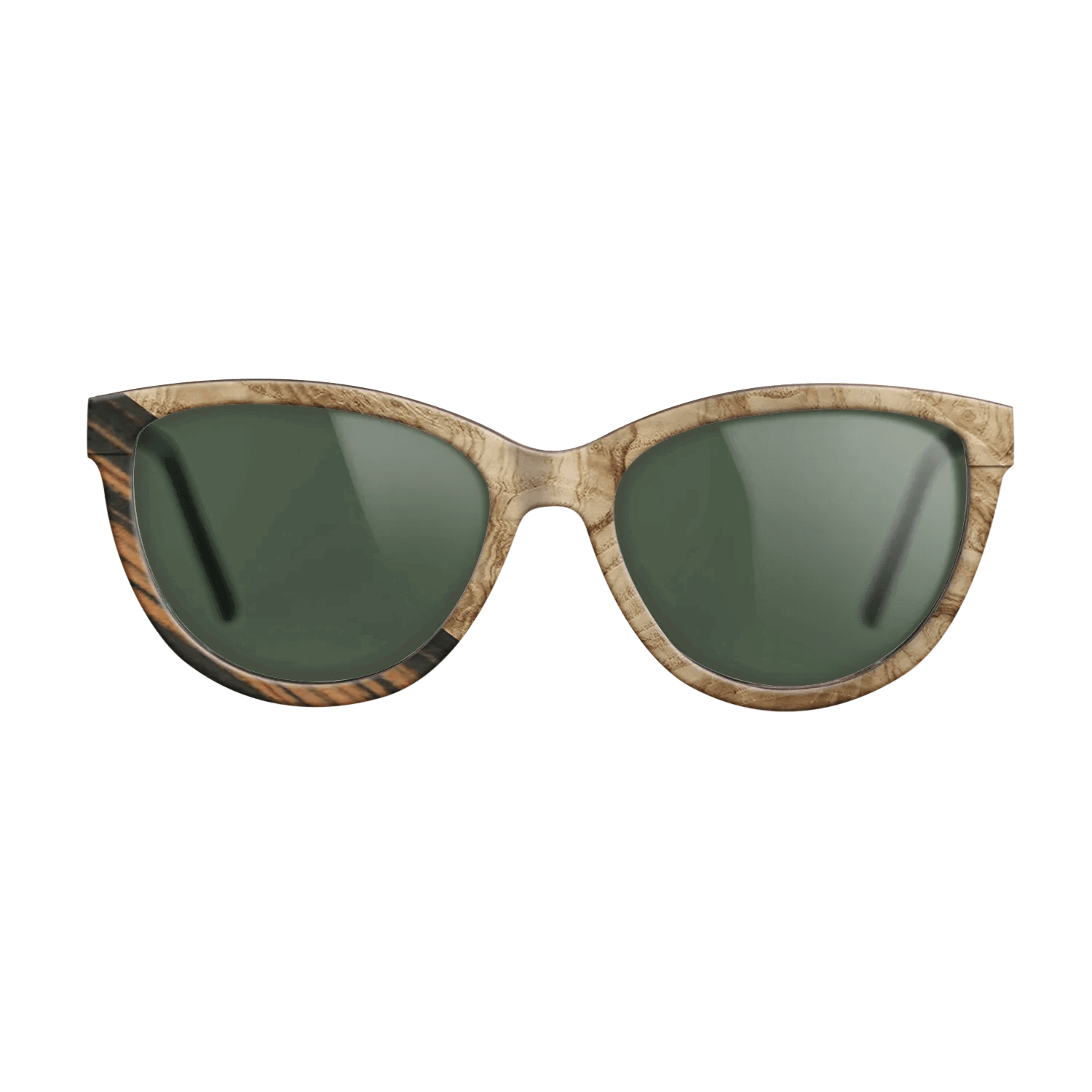 Italian Ebony,Olive Burl: Angle Cut - The Maiden - Cat - 1743 - SIRIS wood optic