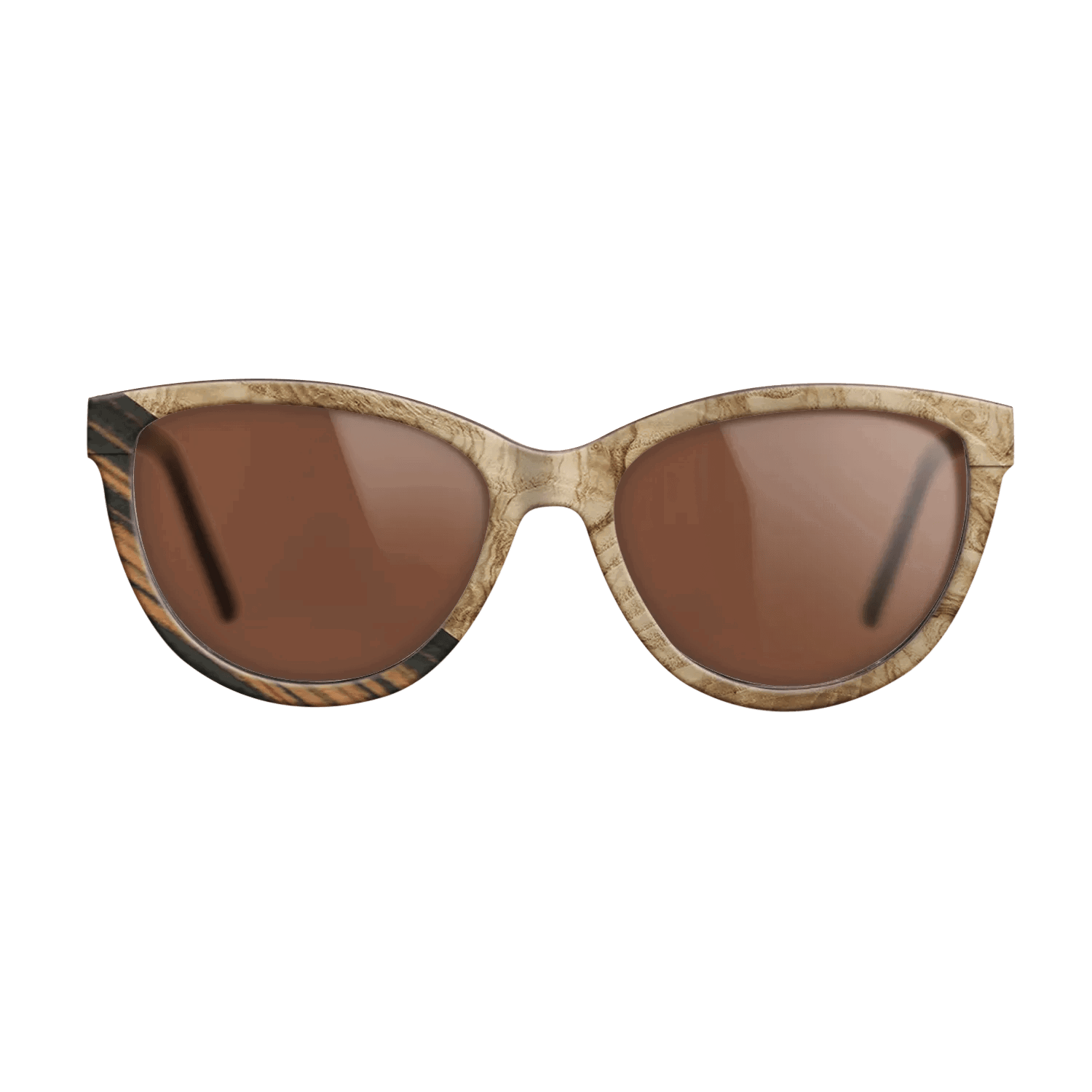 Italian Ebony,Olive Burl: Angle Cut - The Maiden - Cat - 1743 - SIRIS wood optic