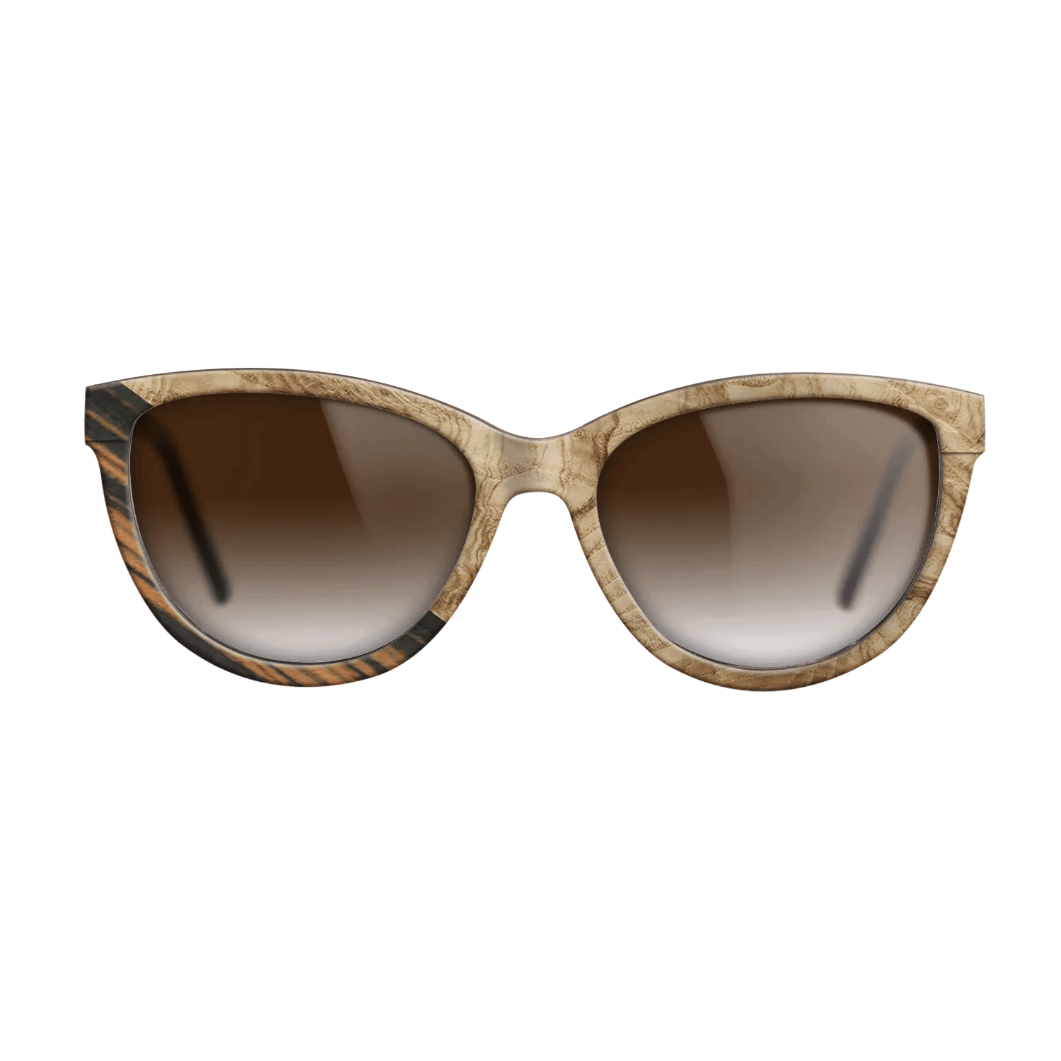Italian Ebony,Olive Burl: Angle Cut - The Maiden - Cat - 1743 - SIRIS wood optic