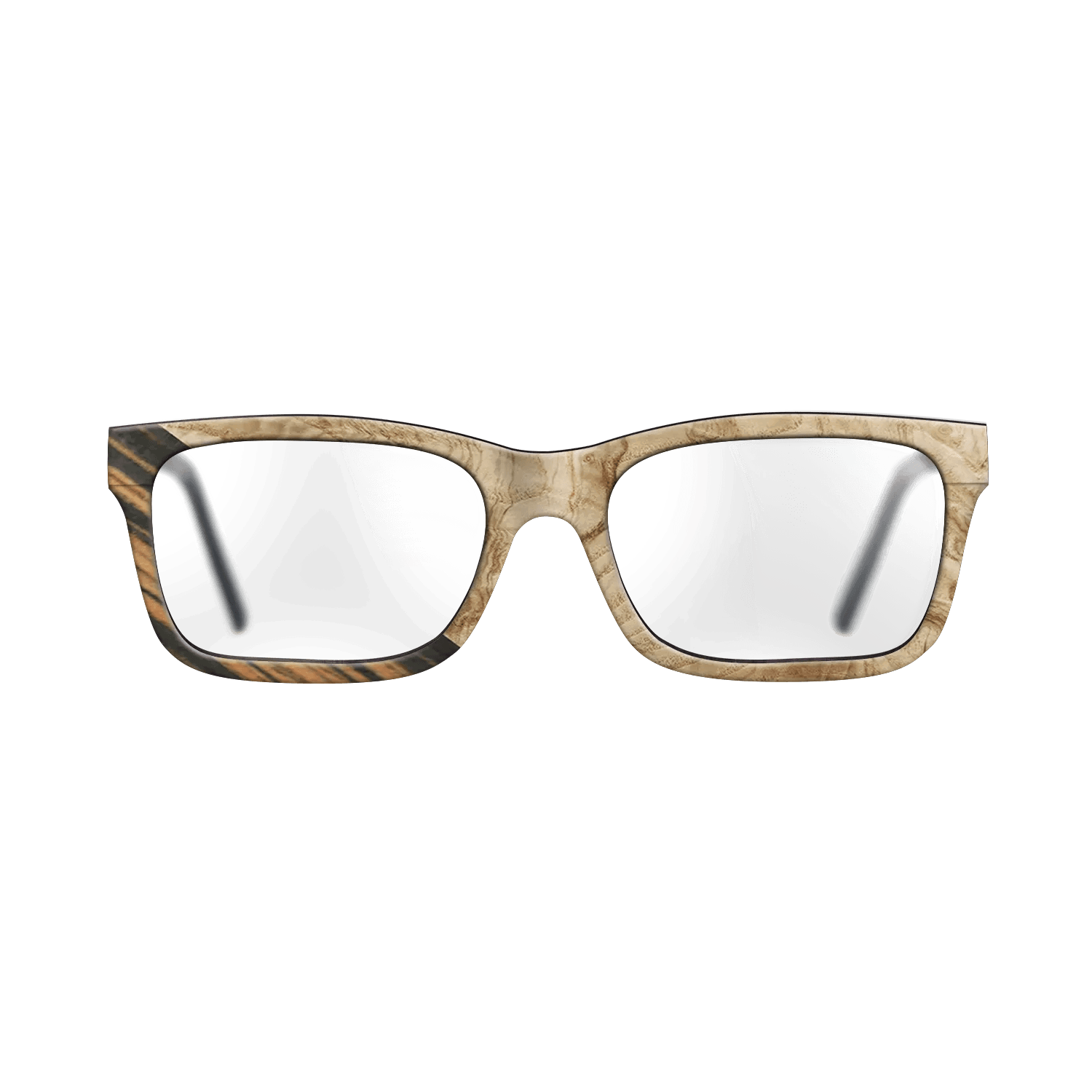 Italian Ebony,Olive Burl: Angle Cut - The Sage - Rectangle - 1743 - SIRIS wood optic