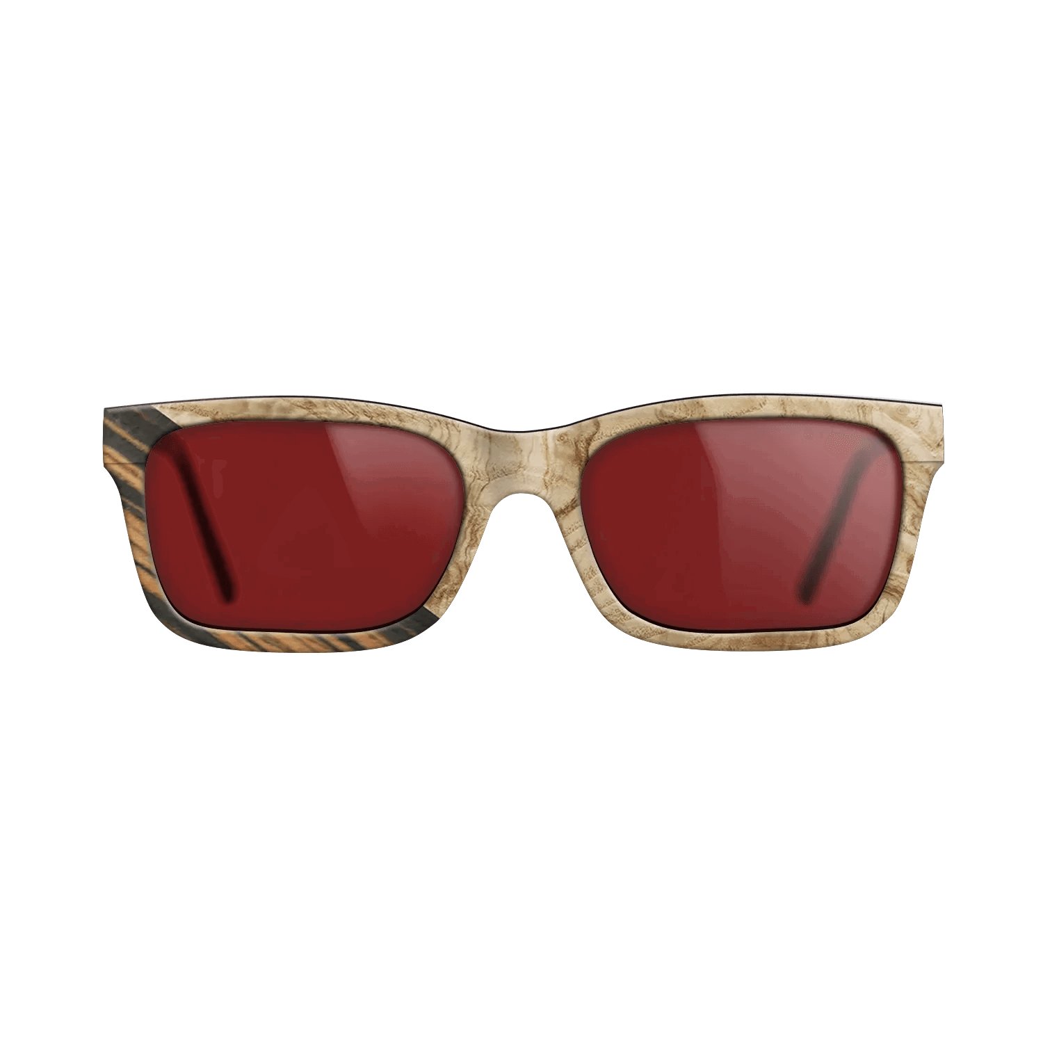 Italian Ebony,Olive Burl: Angle Cut - The Sage - Rectangle - 1743 - SIRIS wood optic