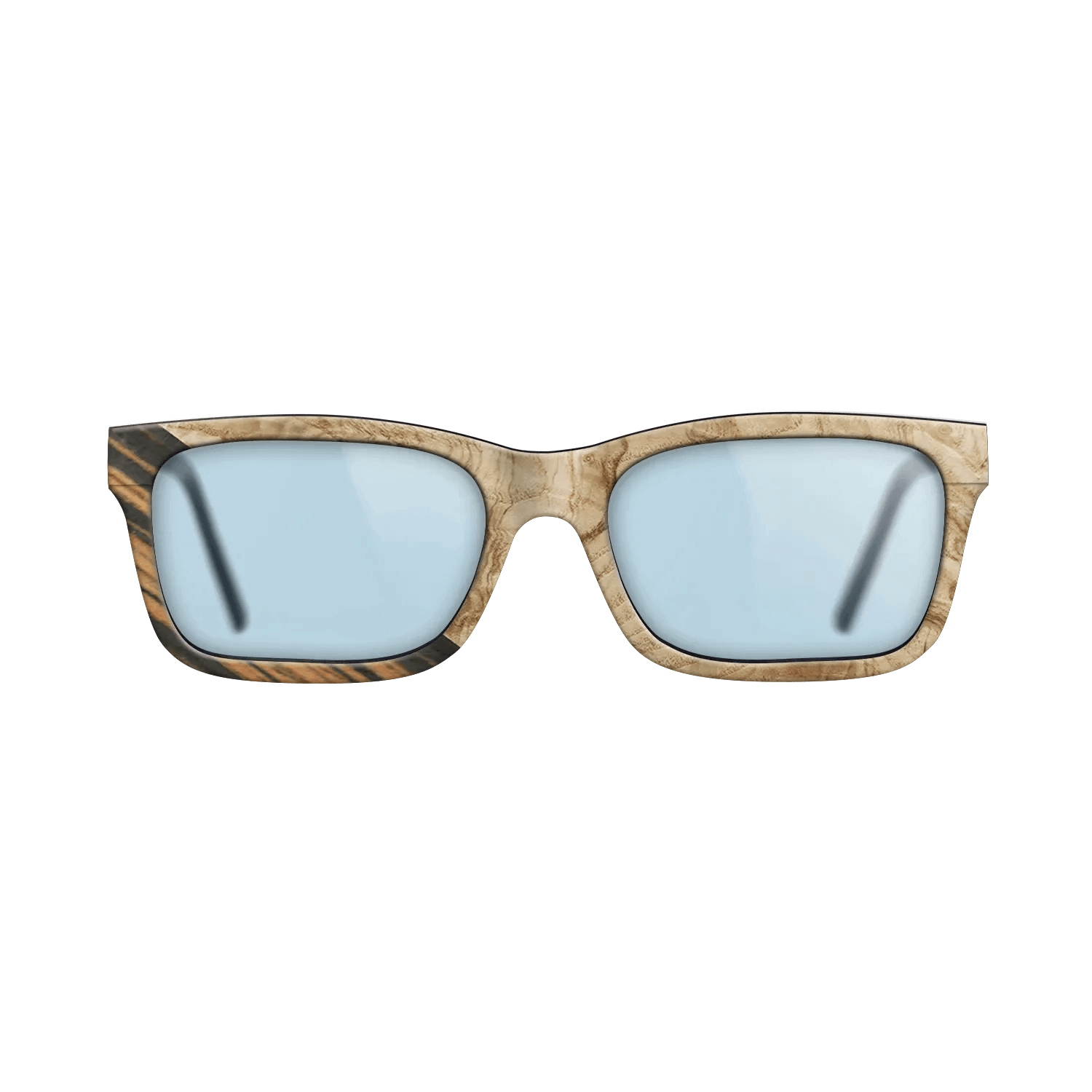 Italian Ebony,Olive Burl: Angle Cut - The Sage - Rectangle - 1743 - SIRIS wood optic