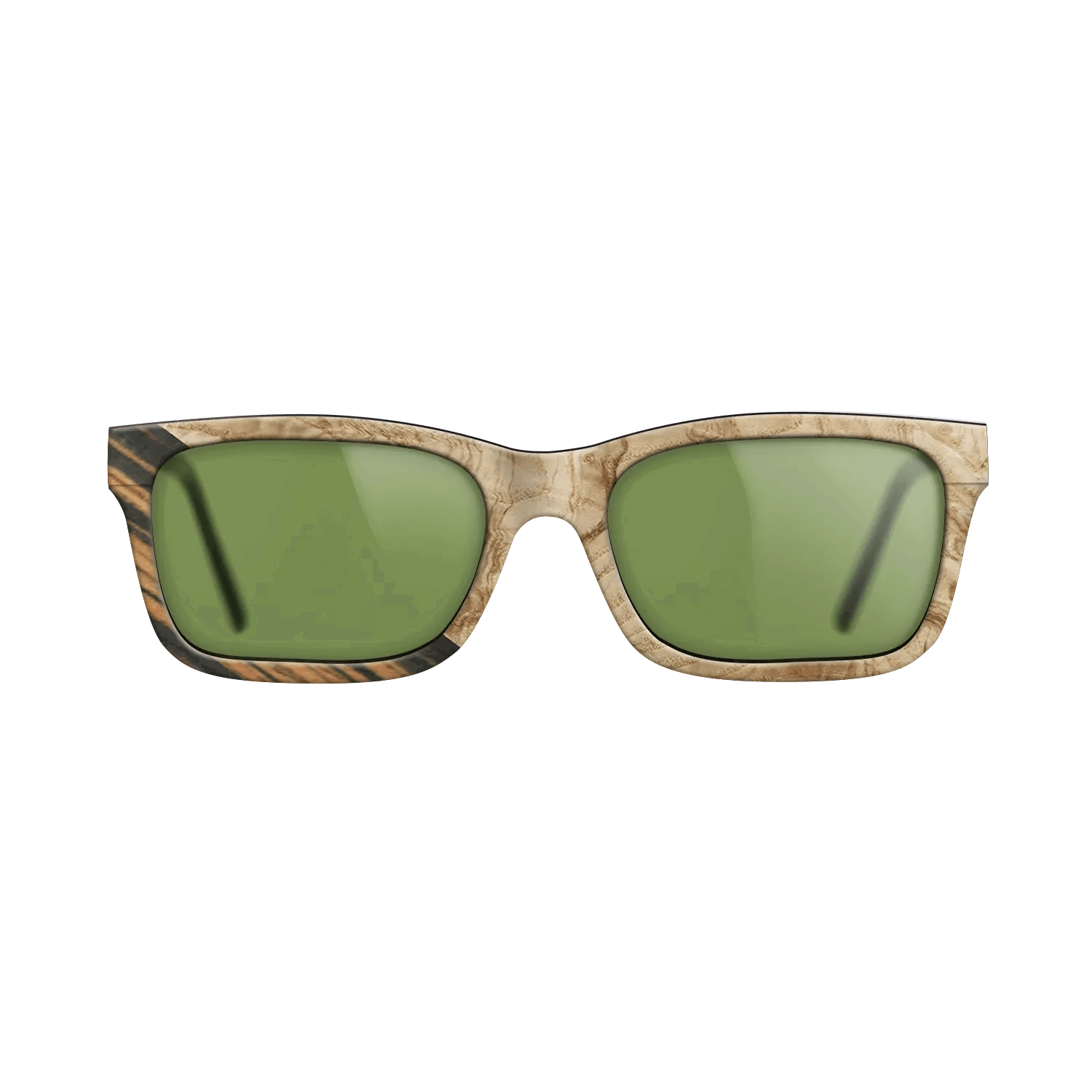 Italian Ebony,Olive Burl: Angle Cut - The Sage - Rectangle - 1743 - SIRIS wood optic