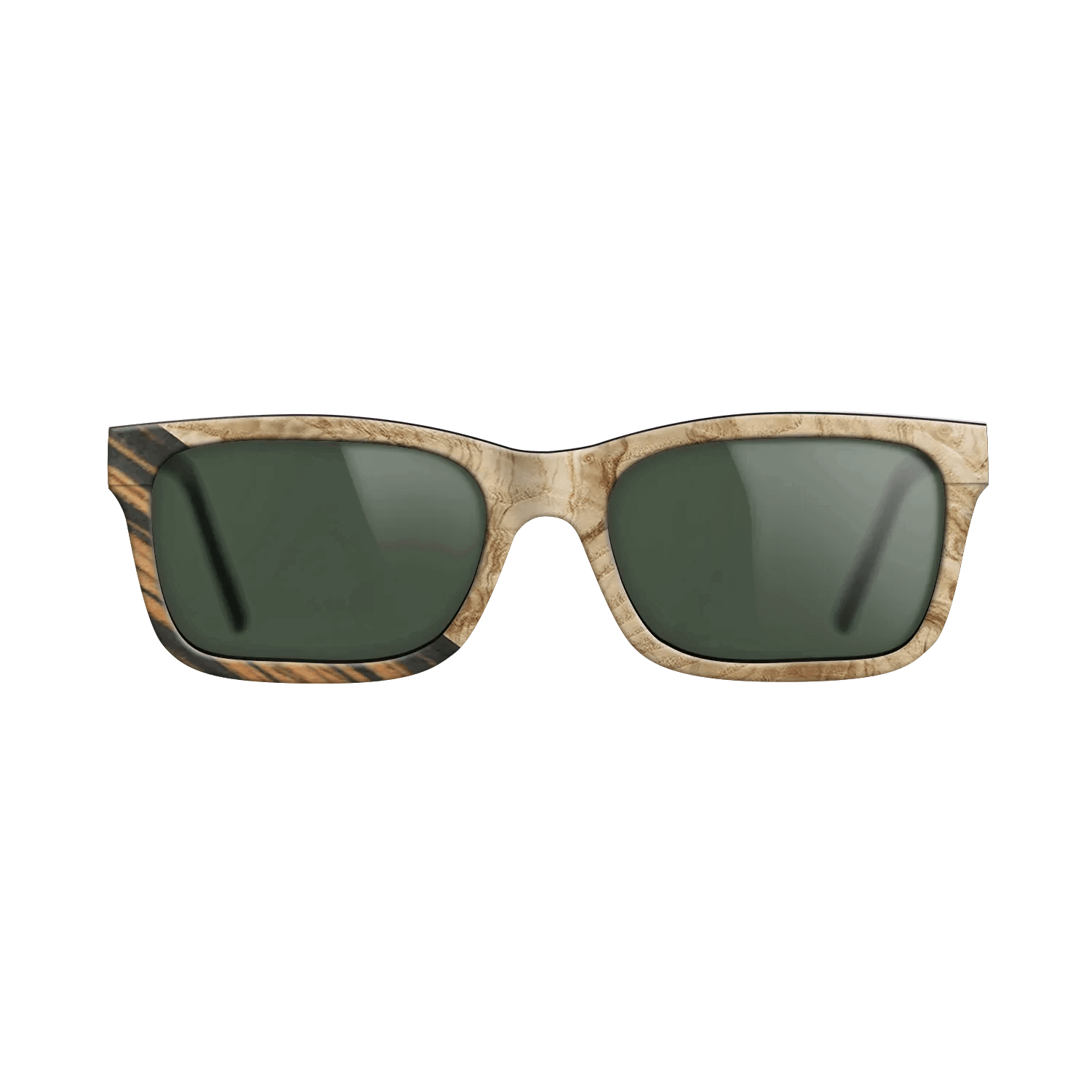 Italian Ebony,Olive Burl: Angle Cut - The Sage - Rectangle - 1743 - SIRIS wood optic