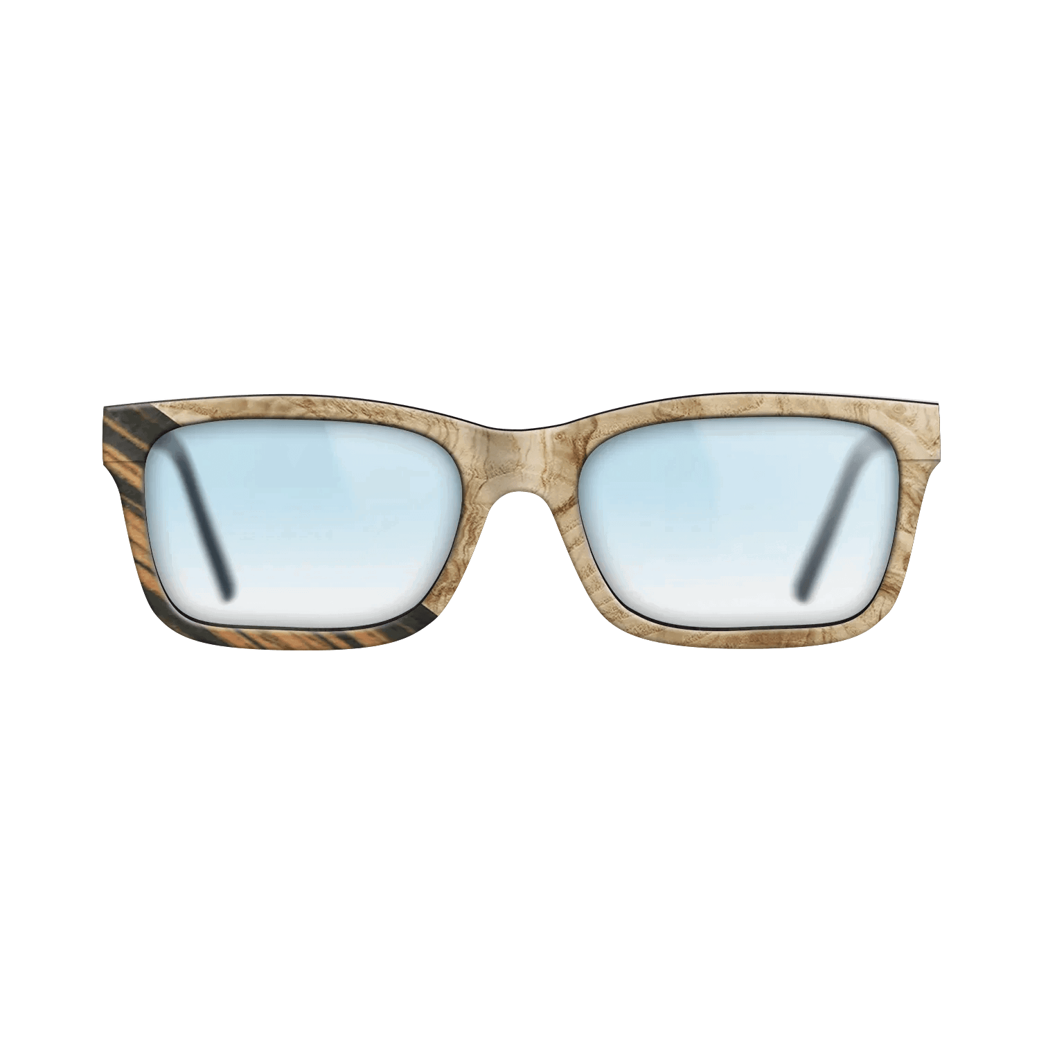 Italian Ebony,Olive Burl: Angle Cut - The Sage - Rectangle - 1743 - SIRIS wood optic