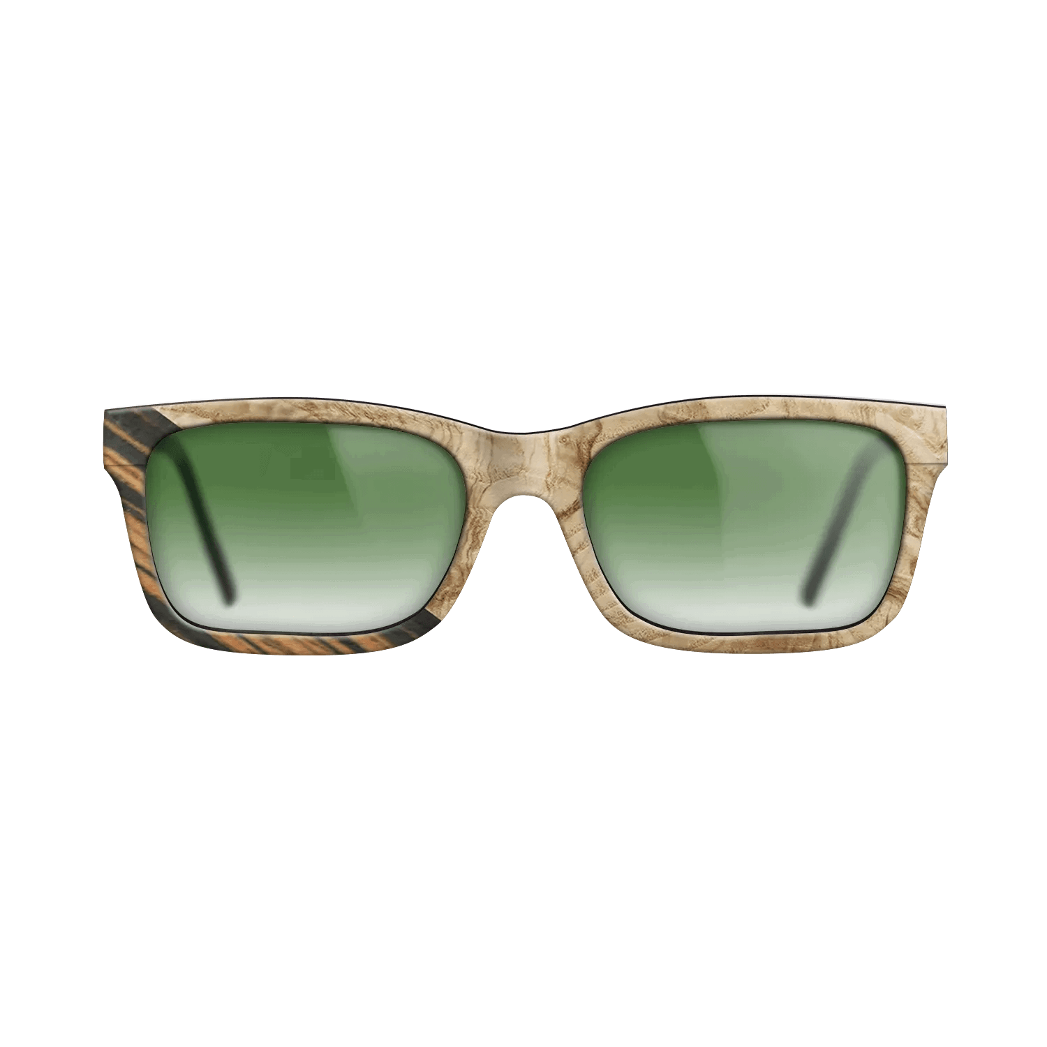 Italian Ebony,Olive Burl: Angle Cut - The Sage - Rectangle - 1743 - SIRIS wood optic