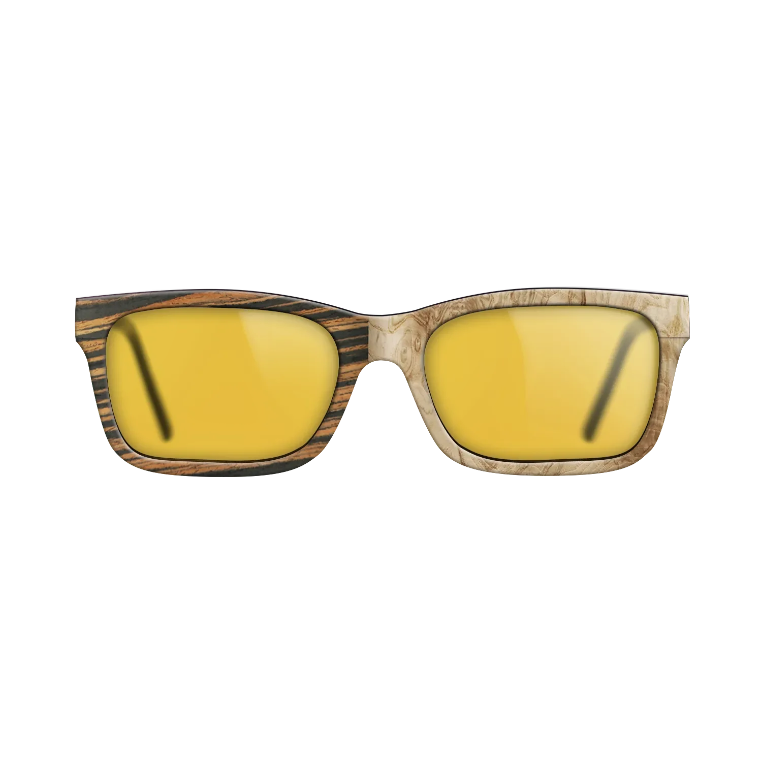 Italian Ebony,Olive Burl: Binary - The Sage - Rectangle - 788 - SIRIS wood optic