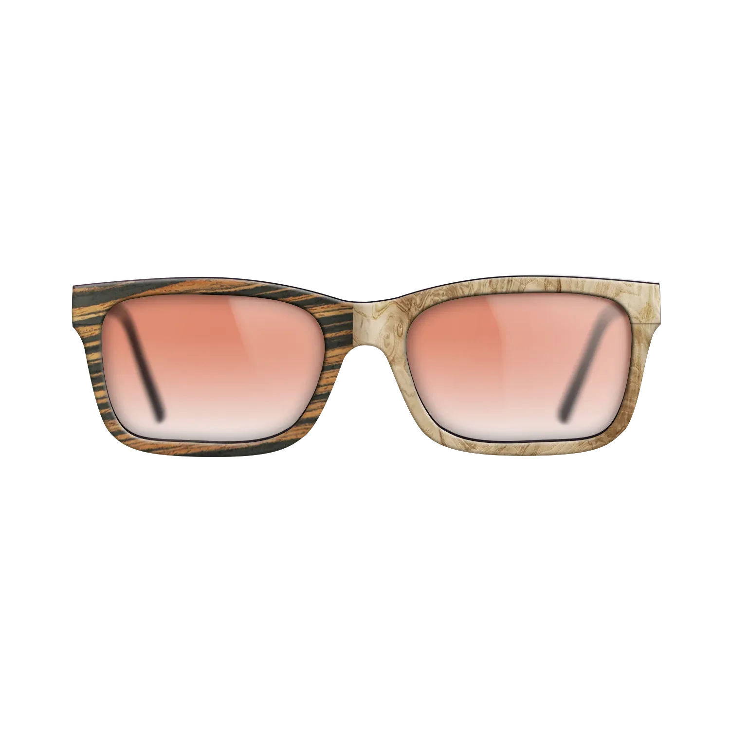Italian Ebony,Olive Burl: Binary - The Sage - Rectangle - 788 - SIRIS wood optic