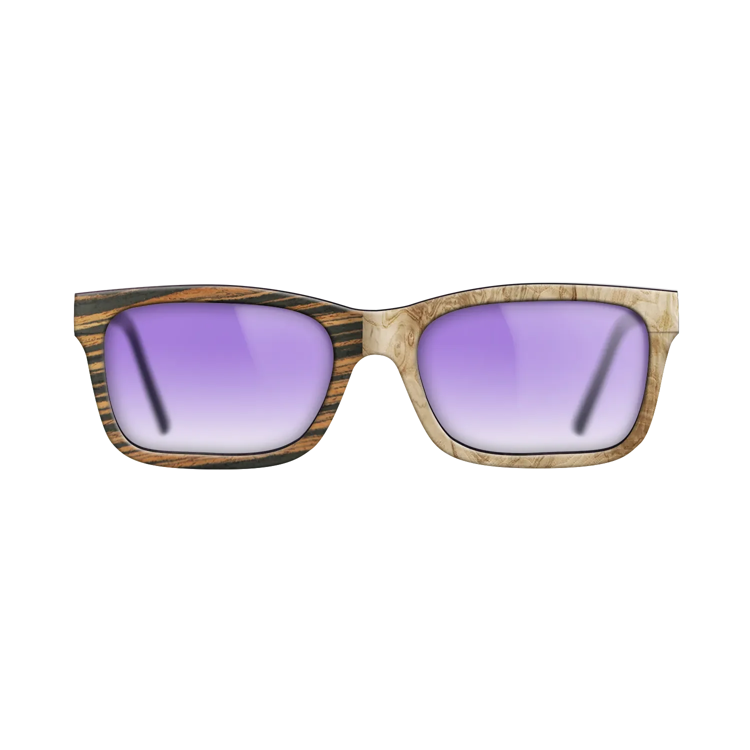 Italian Ebony,Olive Burl: Binary - The Sage - Rectangle - 788 - SIRIS wood optic