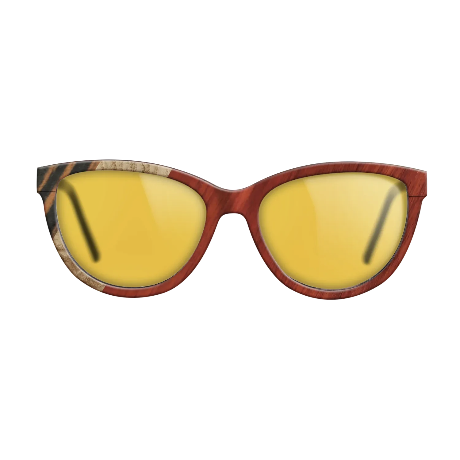 Italian Ebony,Olive Burl,Bloodwood,Fumed Oak: Angle Cut - The Maiden - Cat - 1819 - SIRIS wood optic