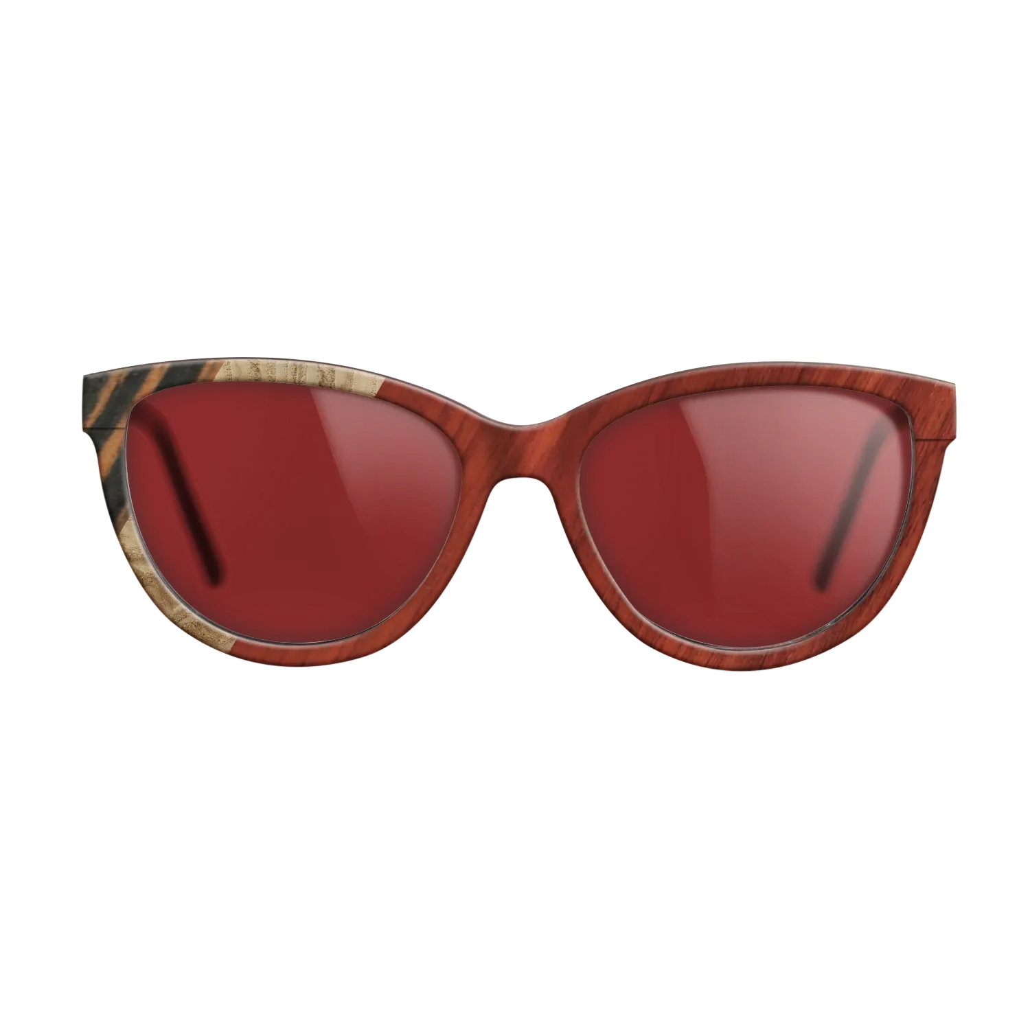 Italian Ebony,Olive Burl,Bloodwood,Fumed Oak: Angle Cut - The Maiden - Cat - 1819 - SIRIS wood optic