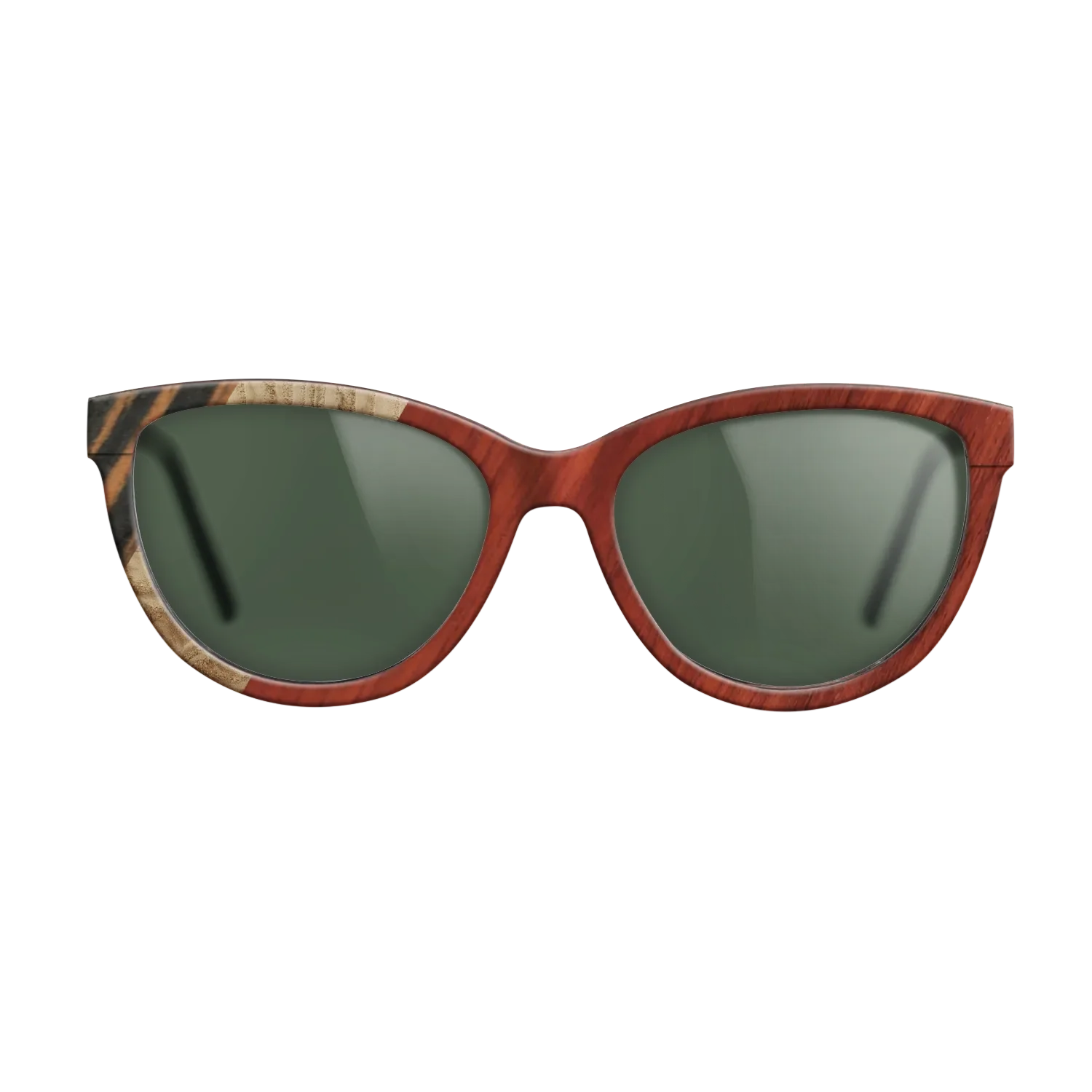 Italian Ebony,Olive Burl,Bloodwood,Fumed Oak: Angle Cut - The Maiden - Cat - 1819 - SIRIS wood optic