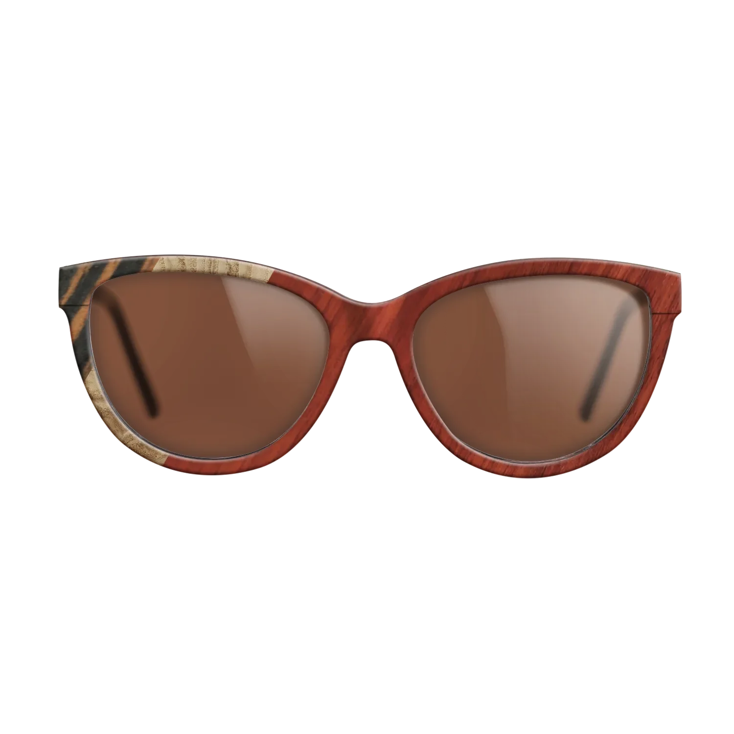 Italian Ebony,Olive Burl,Bloodwood,Fumed Oak: Angle Cut - The Maiden - Cat - 1819 - SIRIS wood optic