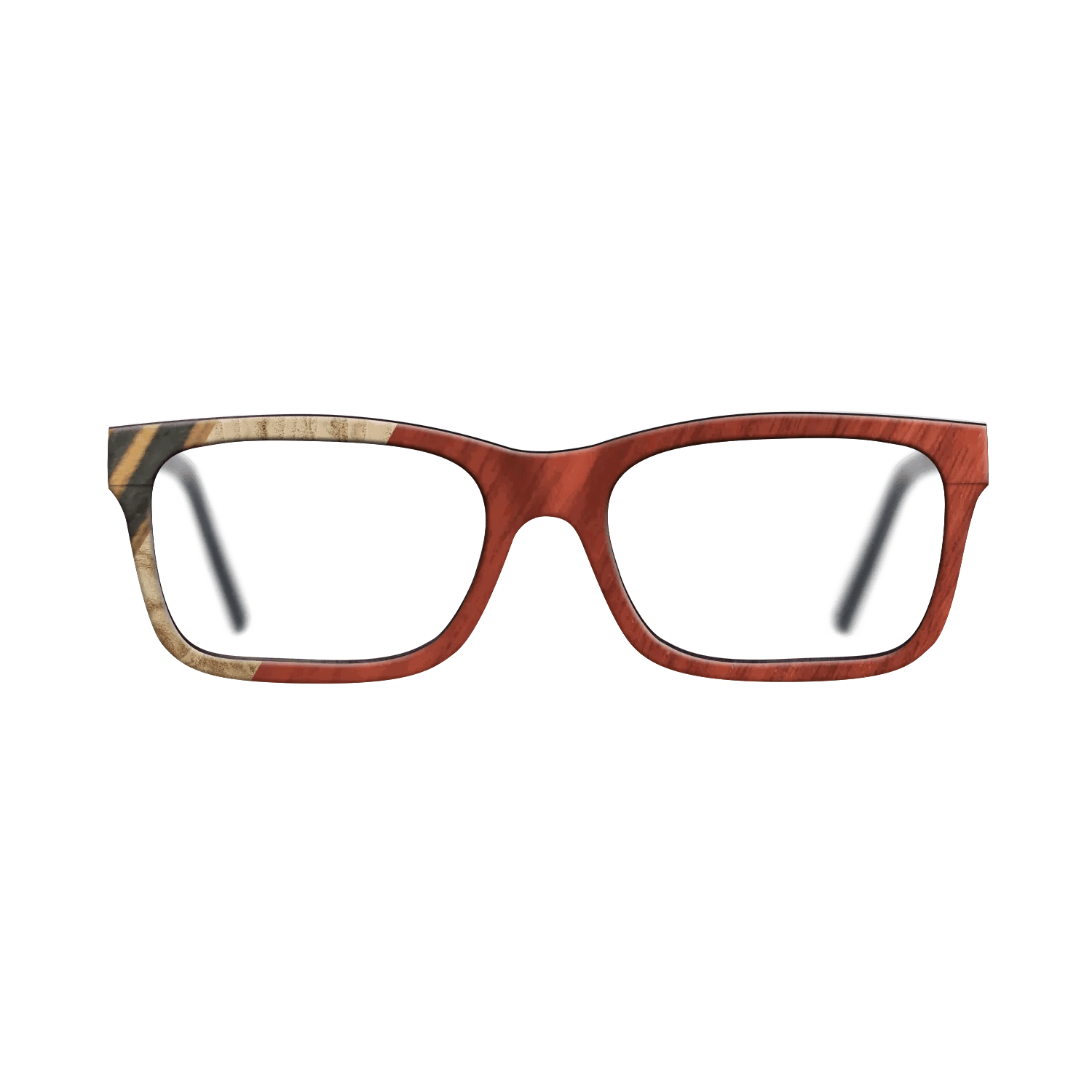 Italian Ebony,Olive Burl,Bloodwood,Fumed Oak: Angle Cut - The Sage - Rectangle - 1819 - SIRIS wood optic