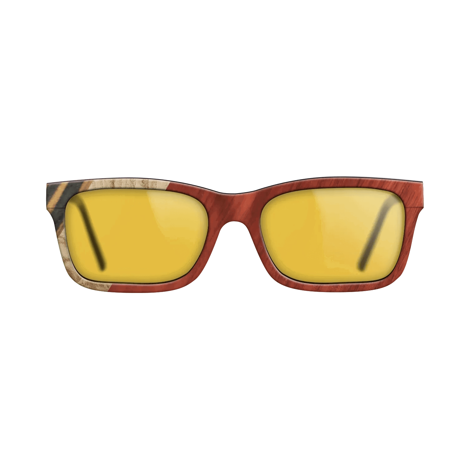 Italian Ebony,Olive Burl,Bloodwood,Fumed Oak: Angle Cut - The Sage - Rectangle - 1819 - SIRIS wood optic