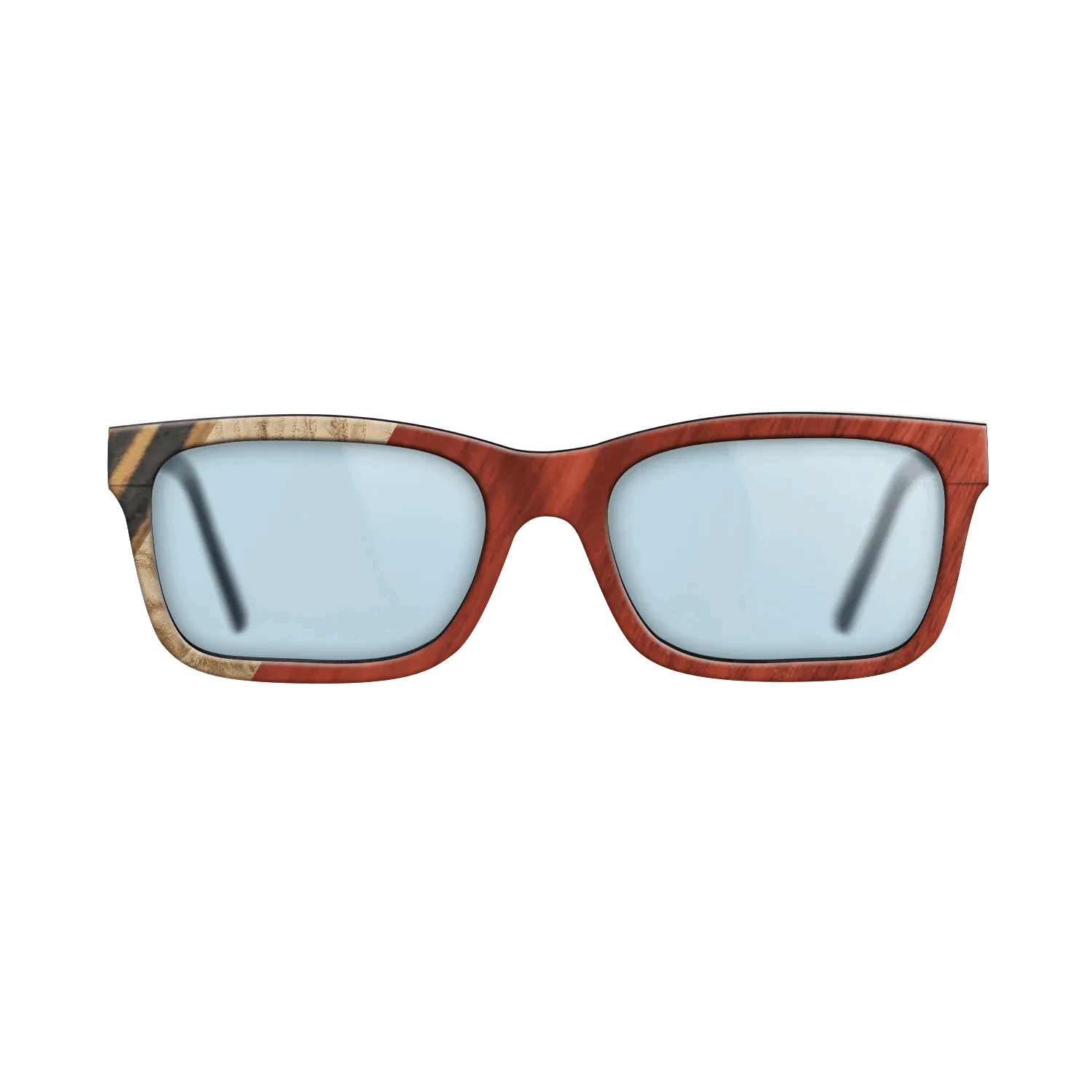 Italian Ebony,Olive Burl,Bloodwood,Fumed Oak: Angle Cut - The Sage - Rectangle - 1819 - SIRIS wood optic