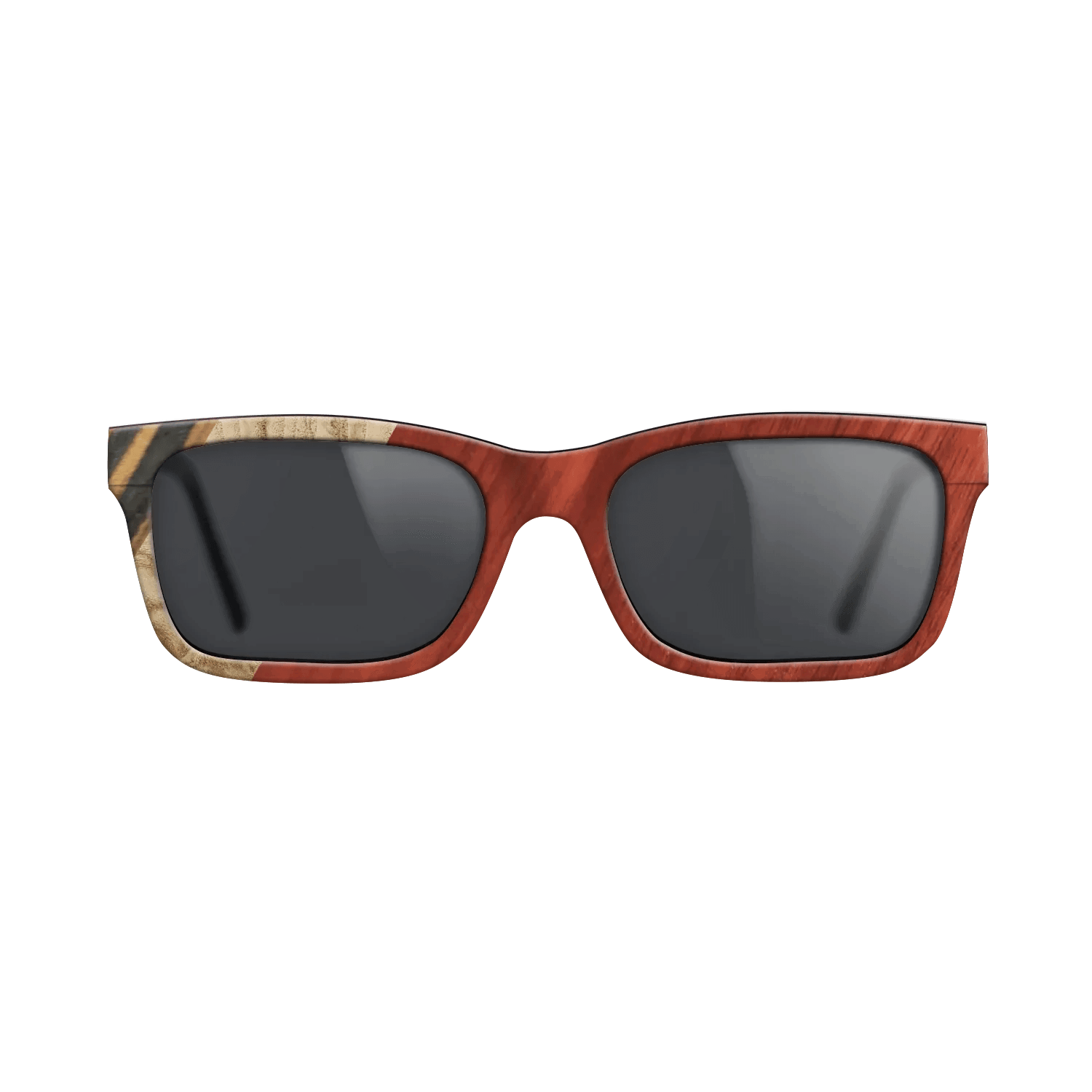 Italian Ebony,Olive Burl,Bloodwood,Fumed Oak: Angle Cut - The Sage - Rectangle - 1819 - SIRIS wood optic