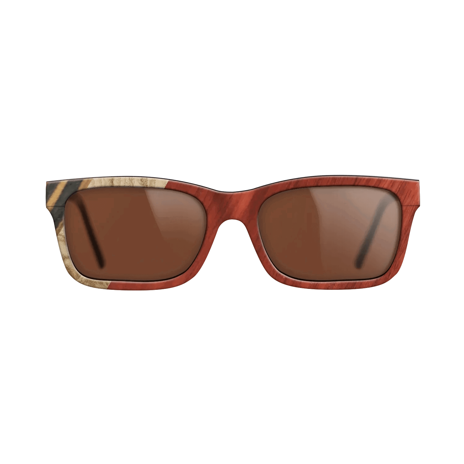 Italian Ebony,Olive Burl,Bloodwood,Fumed Oak: Angle Cut - The Sage - Rectangle - 1819 - SIRIS wood optic