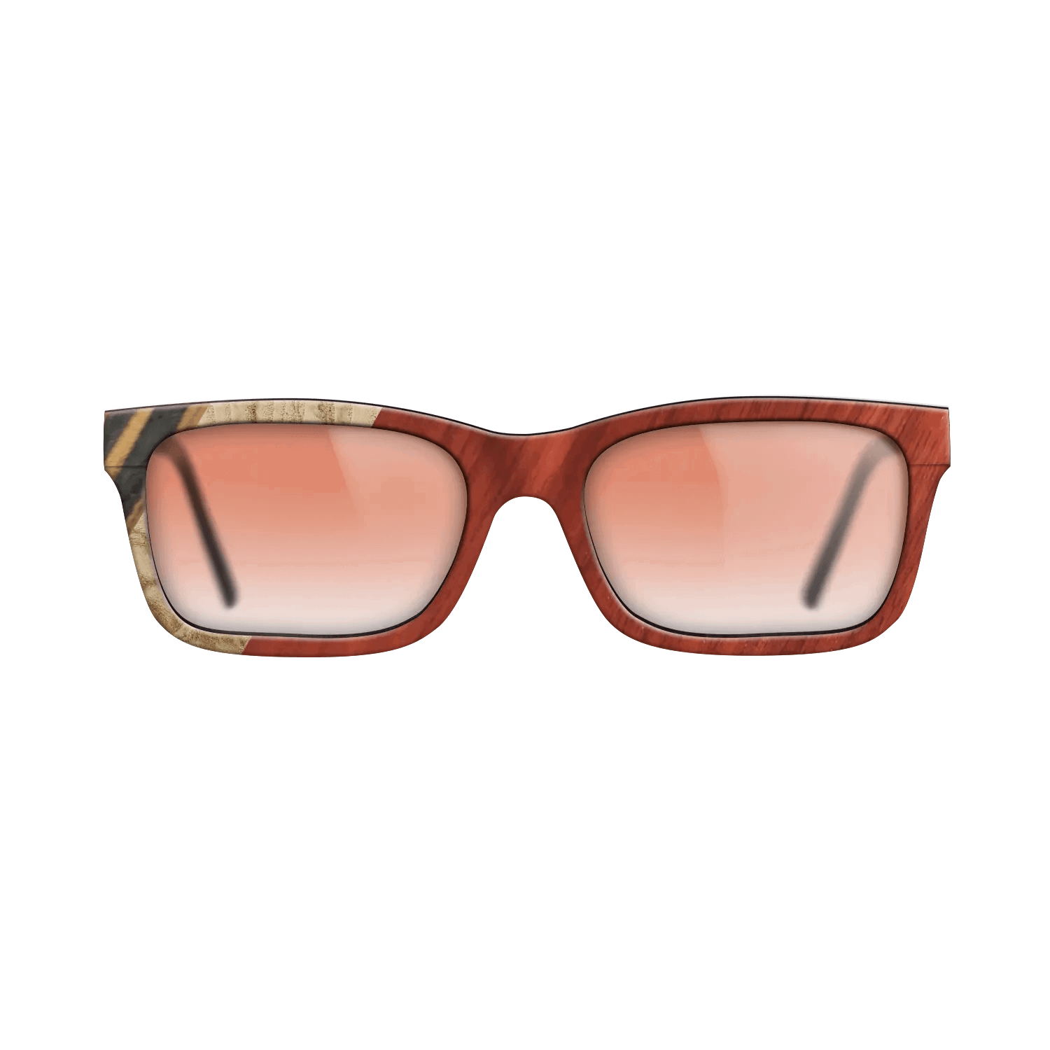 Italian Ebony,Olive Burl,Bloodwood,Fumed Oak: Angle Cut - The Sage - Rectangle - 1819 - SIRIS wood optic