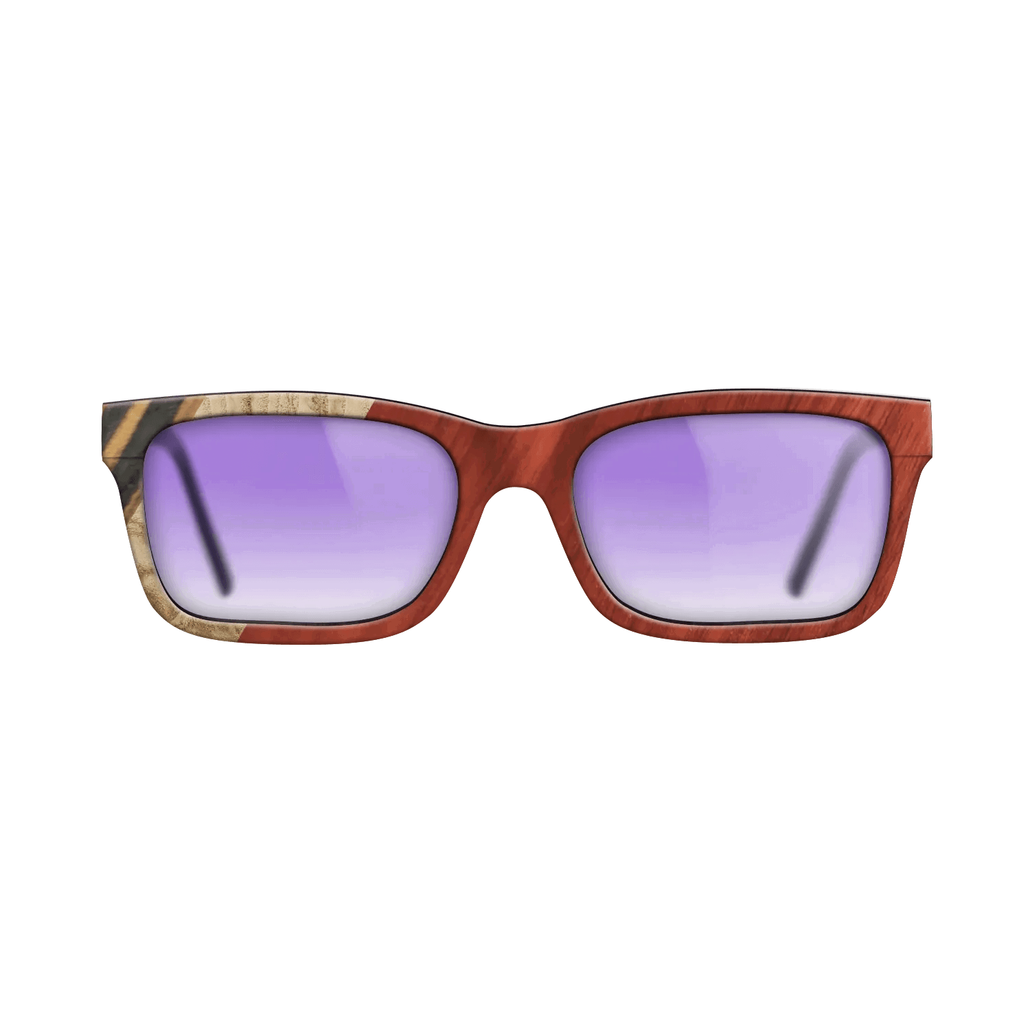 Italian Ebony,Olive Burl,Bloodwood,Fumed Oak: Angle Cut - The Sage - Rectangle - 1819 - SIRIS wood optic