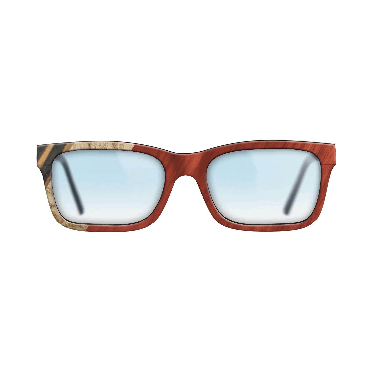 Italian Ebony,Olive Burl,Bloodwood,Fumed Oak: Angle Cut - The Sage - Rectangle - 1819 - SIRIS wood optic