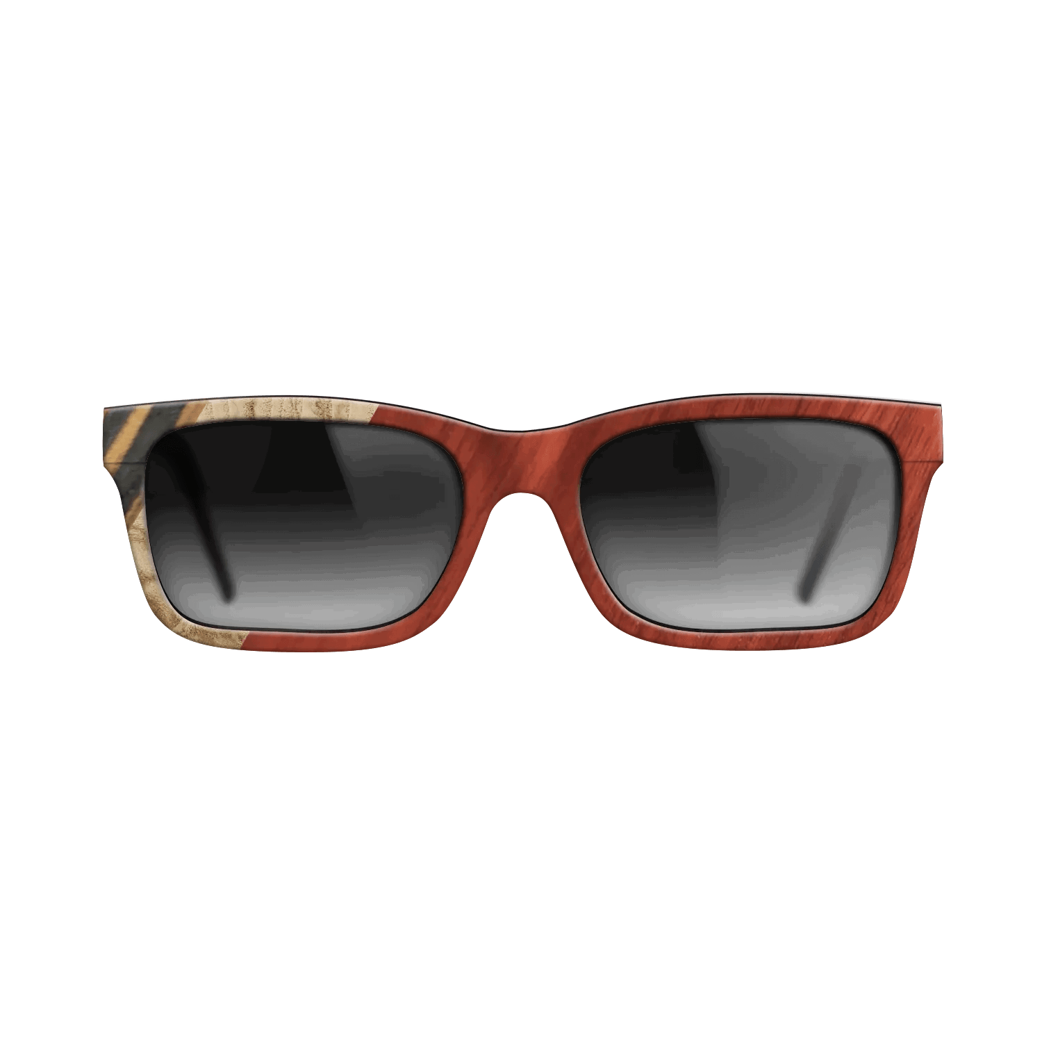Italian Ebony,Olive Burl,Bloodwood,Fumed Oak: Angle Cut - The Sage - Rectangle - 1819 - SIRIS wood optic