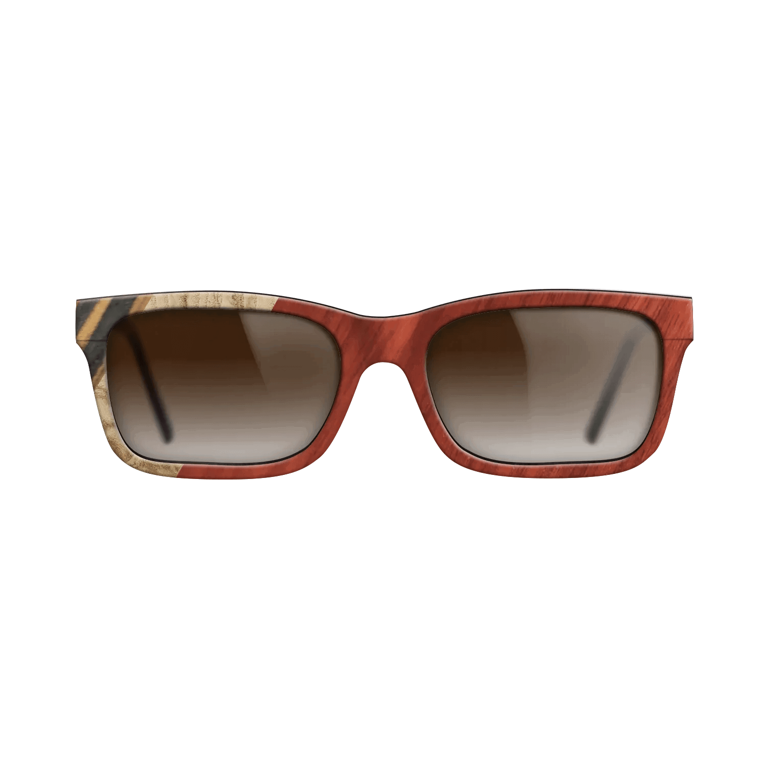 Italian Ebony,Olive Burl,Bloodwood,Fumed Oak: Angle Cut - The Sage - Rectangle - 1819 - SIRIS wood optic