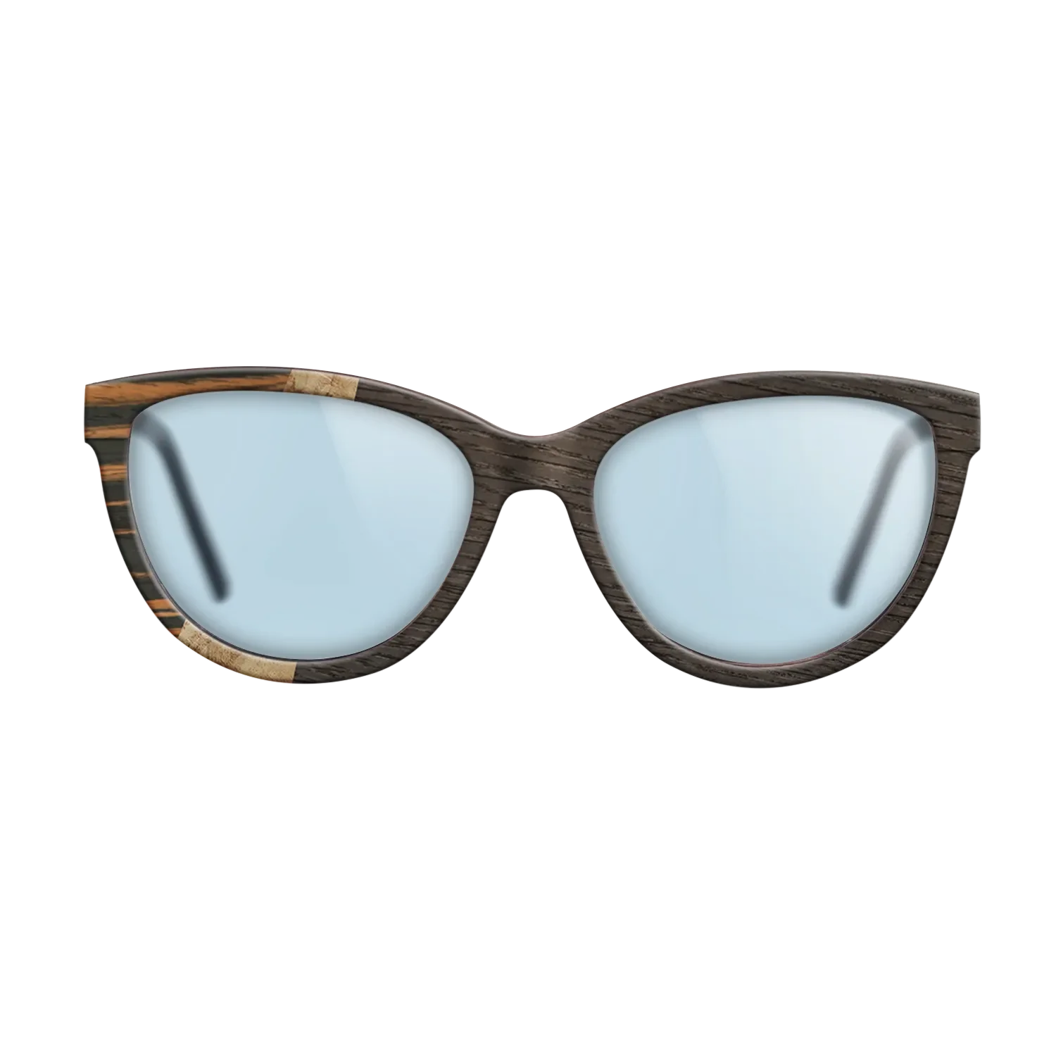 Italian Ebony,Olive Burl,Fumed Oak: Wedge - The Maiden - Cat - 1414 - SIRIS wood optic