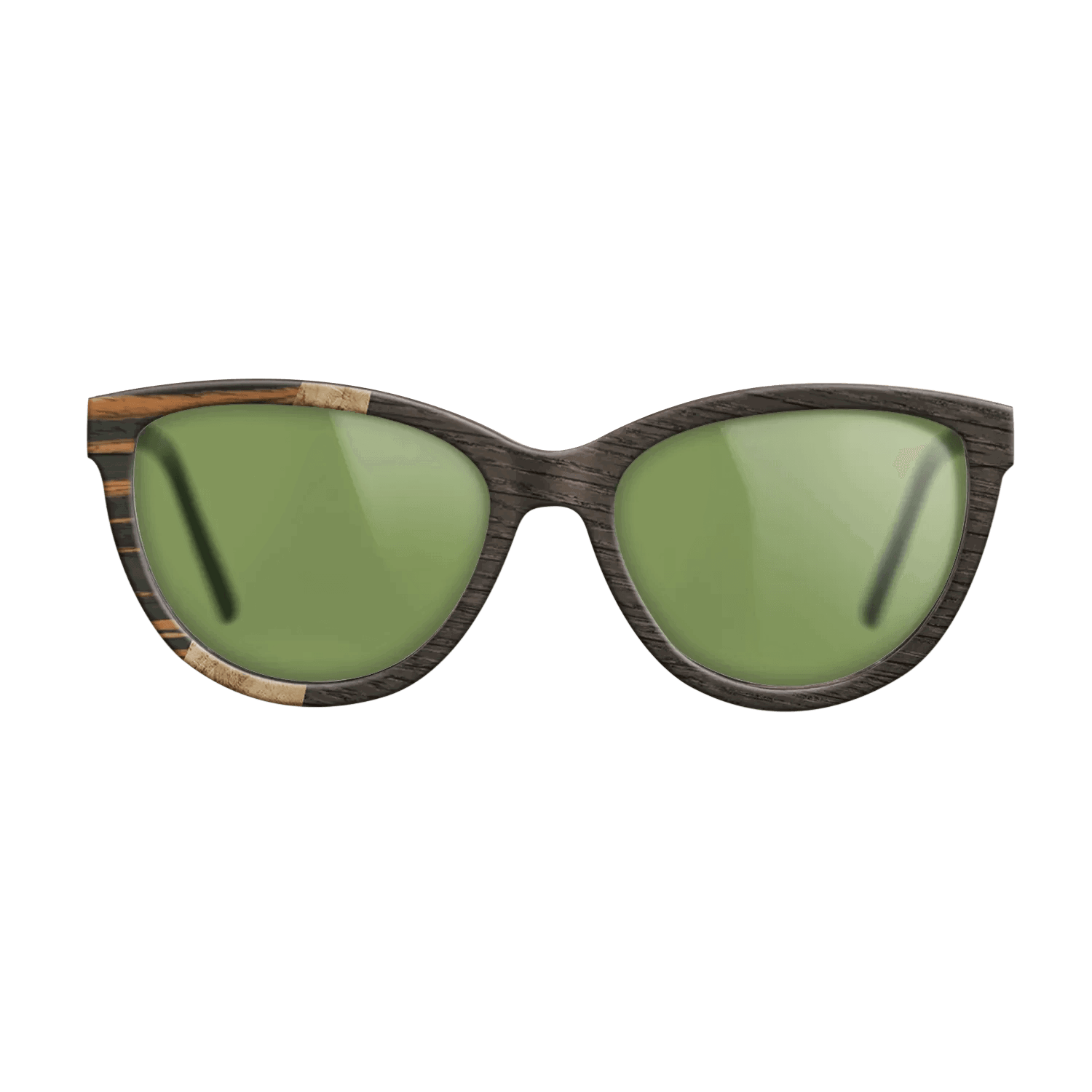 Italian Ebony,Olive Burl,Fumed Oak: Wedge - The Maiden - Cat - 1414 - SIRIS wood optic