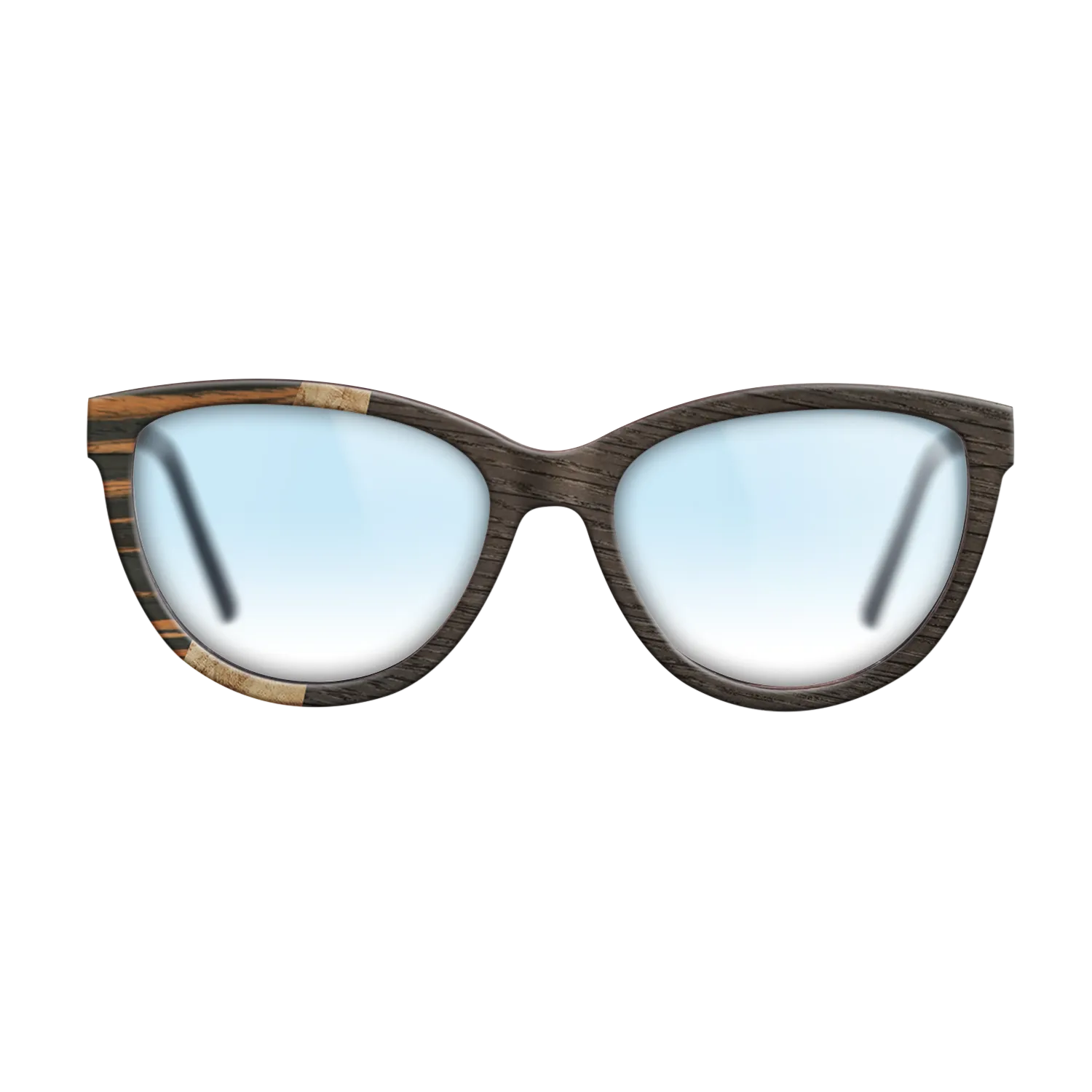 Italian Ebony,Olive Burl,Fumed Oak: Wedge - The Maiden - Cat - 1414 - SIRIS wood optic