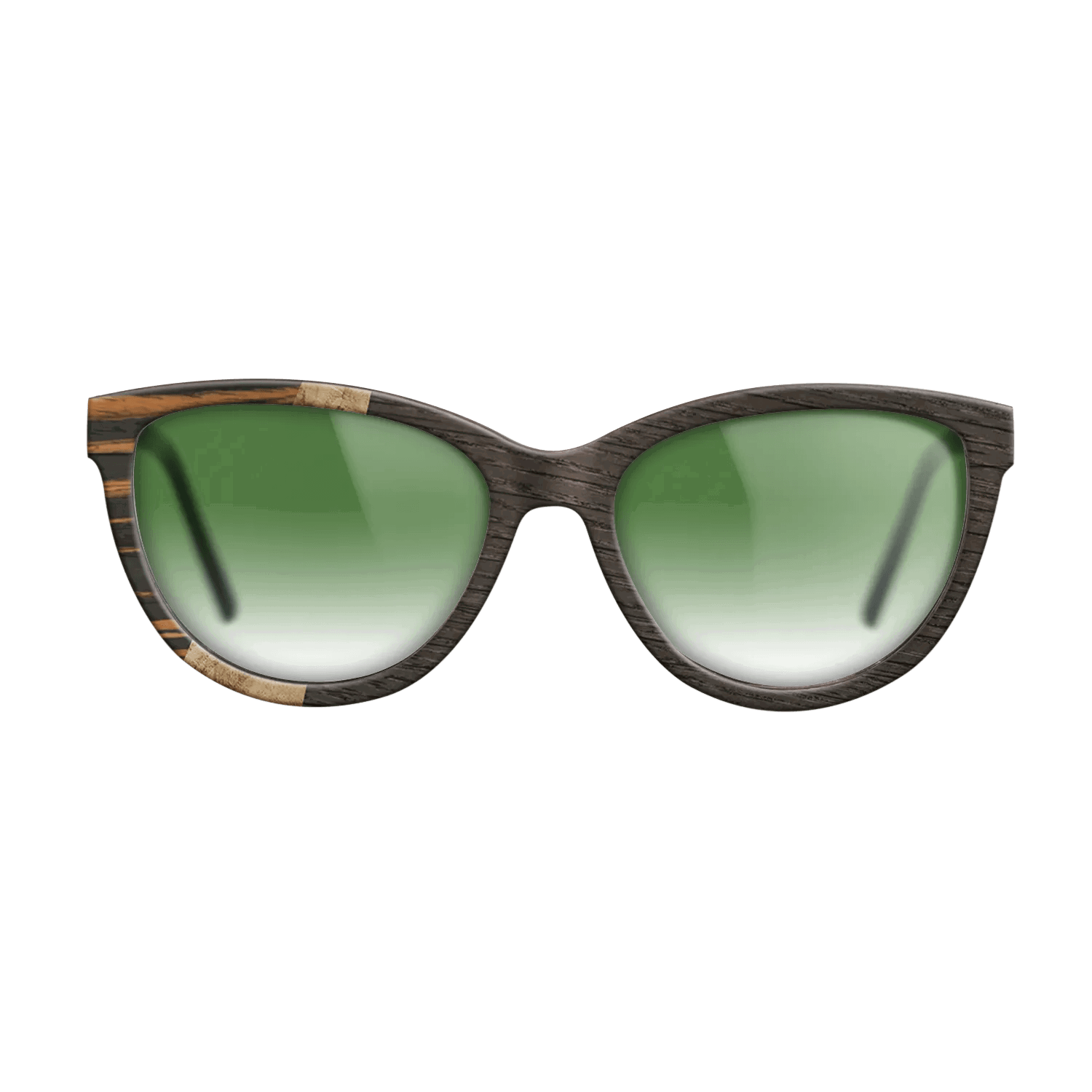 Italian Ebony,Olive Burl,Fumed Oak: Wedge - The Maiden - Cat - 1414 - SIRIS wood optic