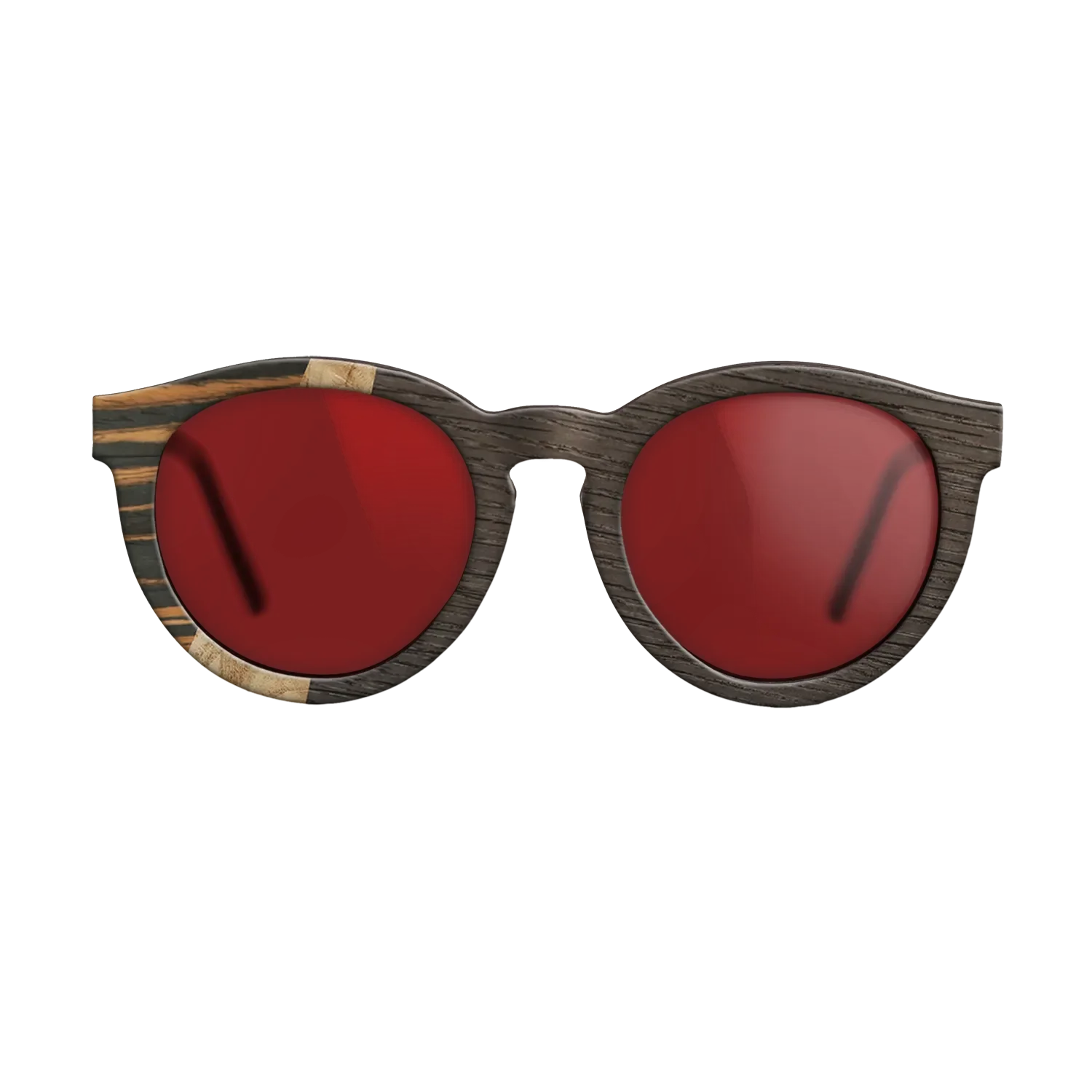 Italian Ebony,Olive Burl,Fumed Oak: Wedge - The Rebel - Round - 1414 - SIRIS wood optic