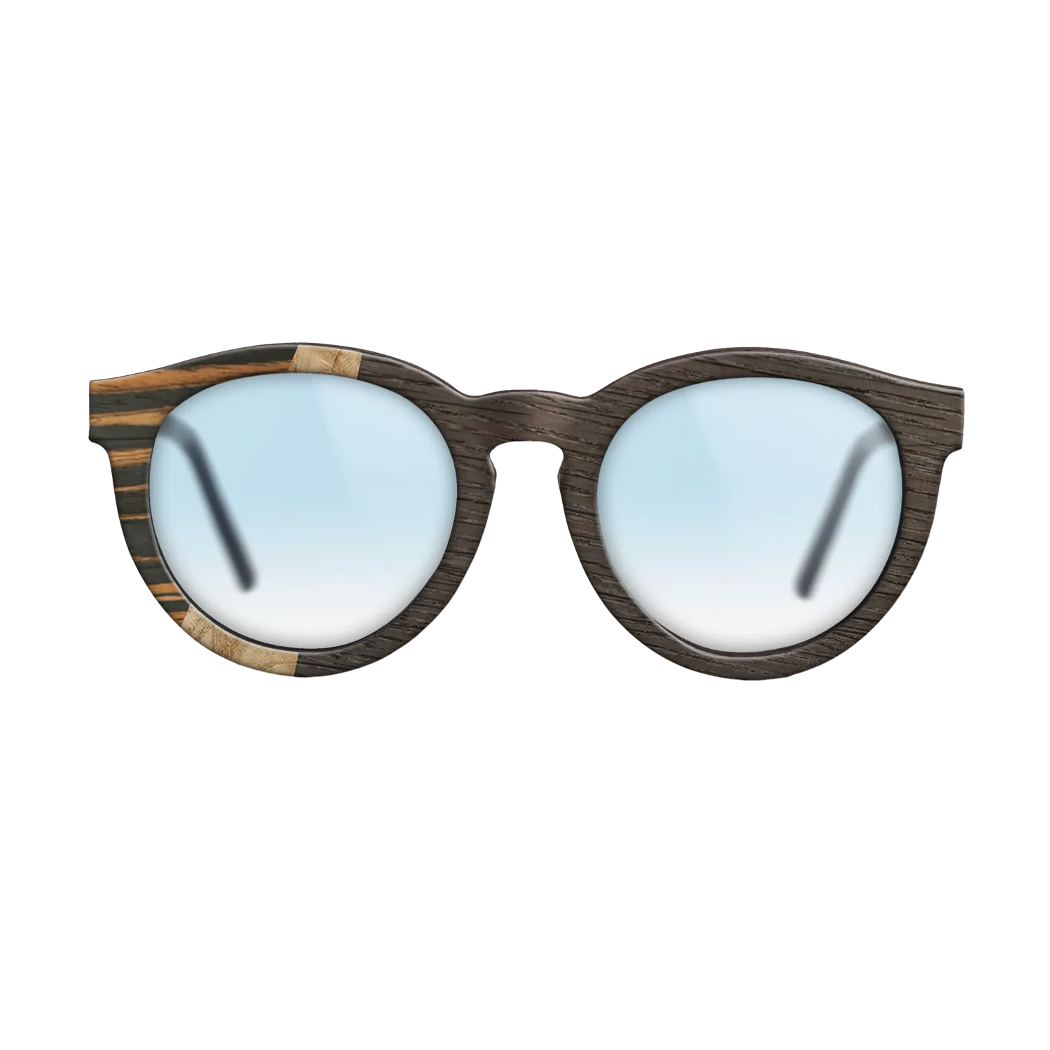 Italian Ebony,Olive Burl,Fumed Oak: Wedge - The Rebel - Round - 1414 - SIRIS wood optic
