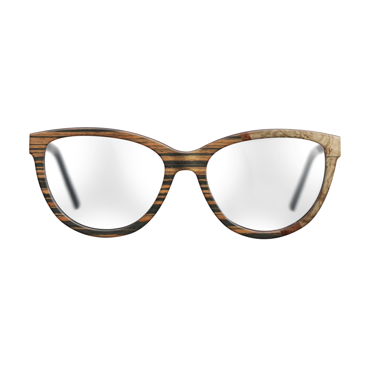 Italian Ebony,Olive Burl,Koa: Wedge - The Maiden - Cat - 1769 - SIRIS wood optic