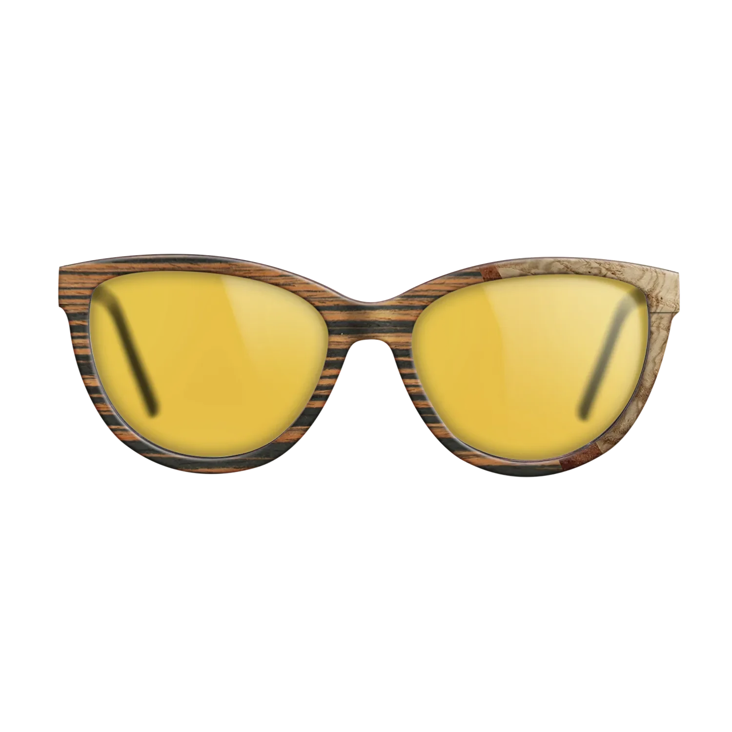 Italian Ebony,Olive Burl,Koa: Wedge - The Maiden - Cat - 1769 - SIRIS wood optic