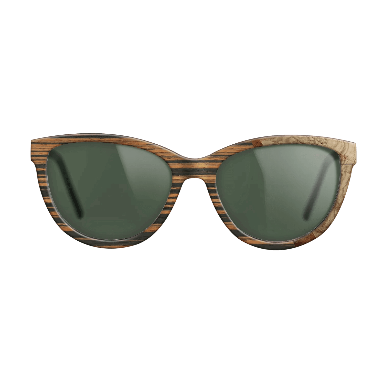 Italian Ebony,Olive Burl,Koa: Wedge - The Maiden - Cat - 1769 - SIRIS wood optic