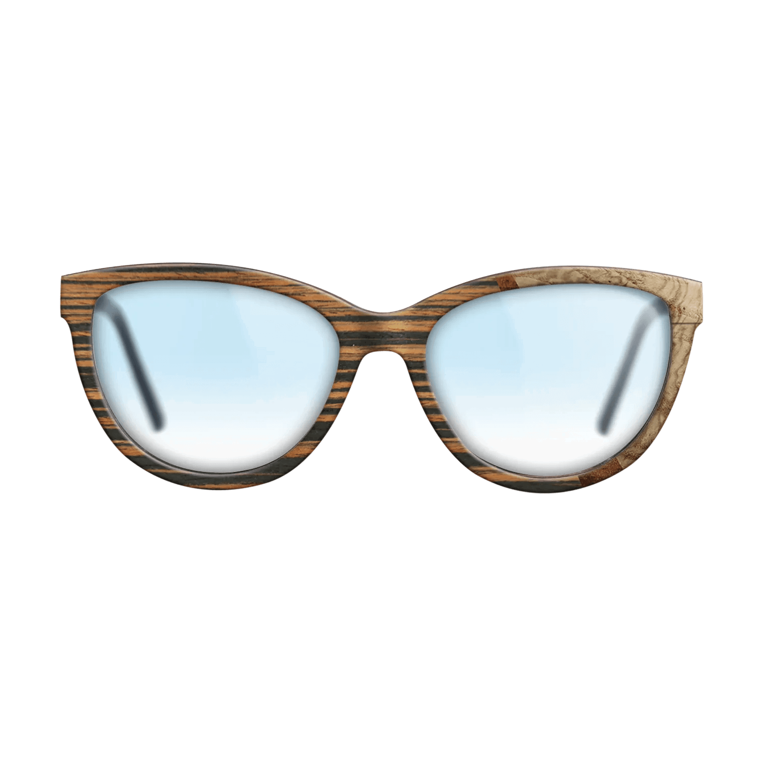 Italian Ebony,Olive Burl,Koa: Wedge - The Maiden - Cat - 1769 - SIRIS wood optic