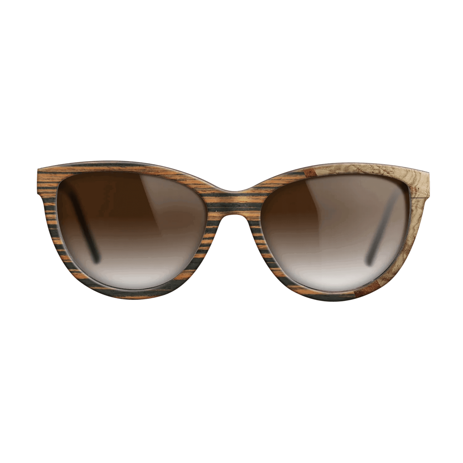 Italian Ebony,Olive Burl,Koa: Wedge - The Maiden - Cat - 1769 - SIRIS wood optic